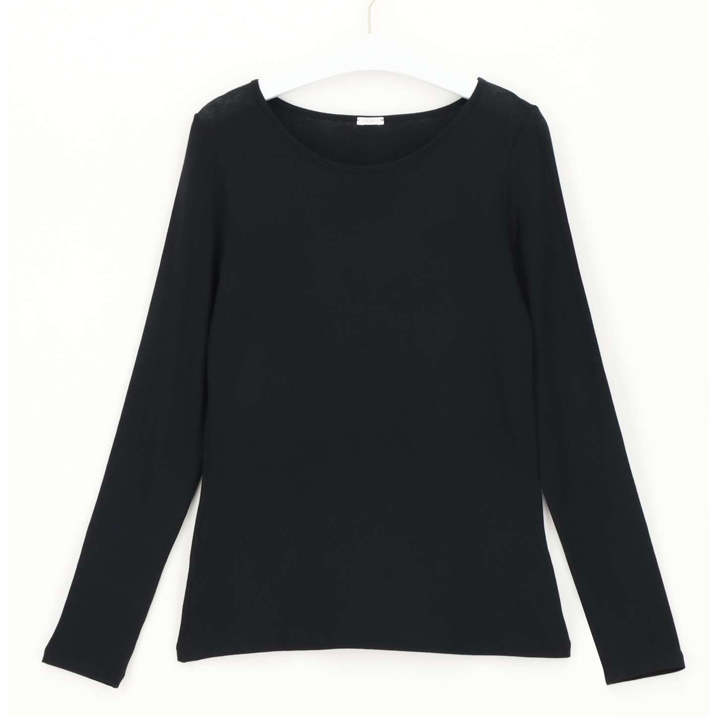 Oroblu VOBT67055 Perfect Line Cashmere T-Shirt Long Sleeve Zwart