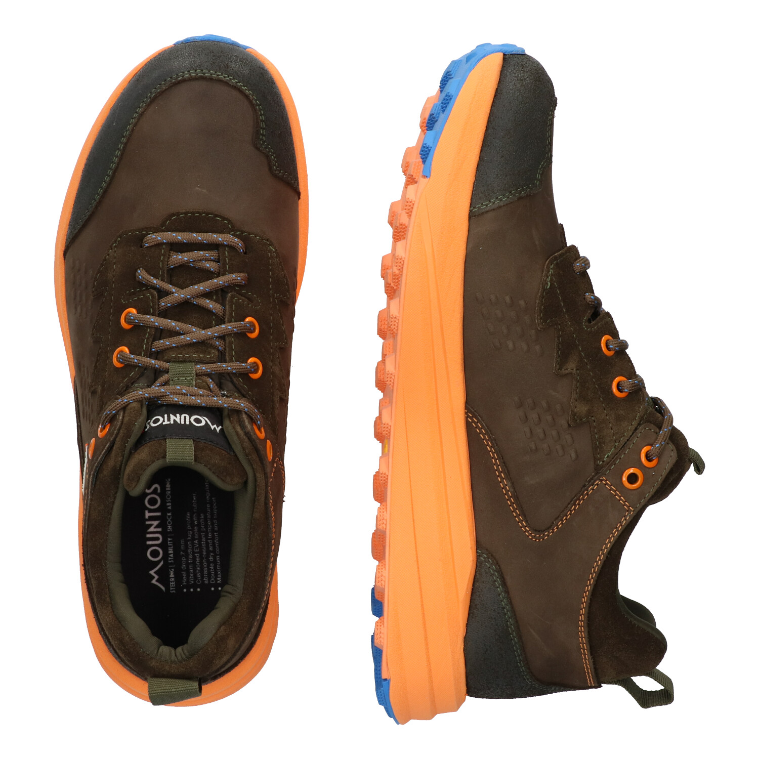 Mountos 724150 Wandelschoen Ourea Low Men Dark Green/Orange
