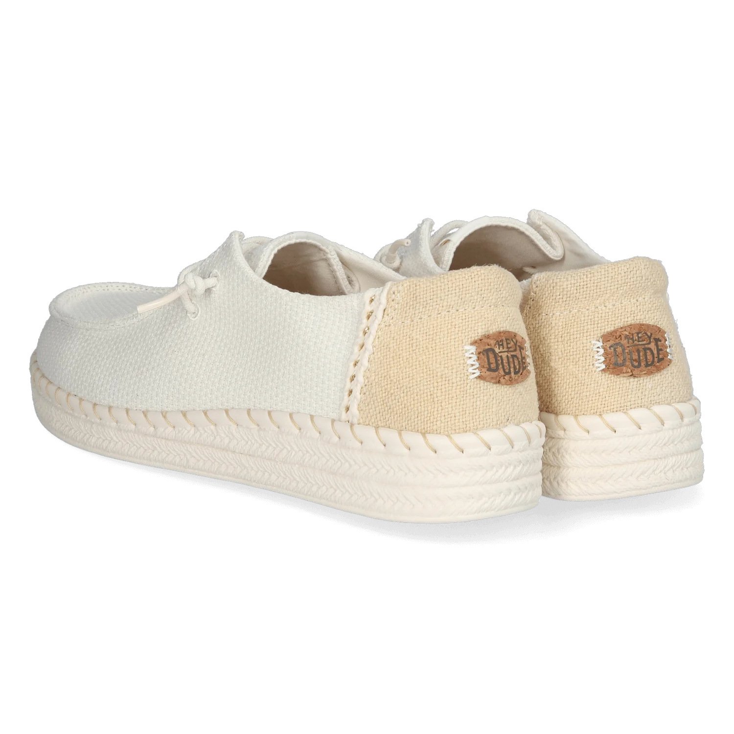 HEYDUDE HD43681 Instapper Wendy Espadrille Woven White