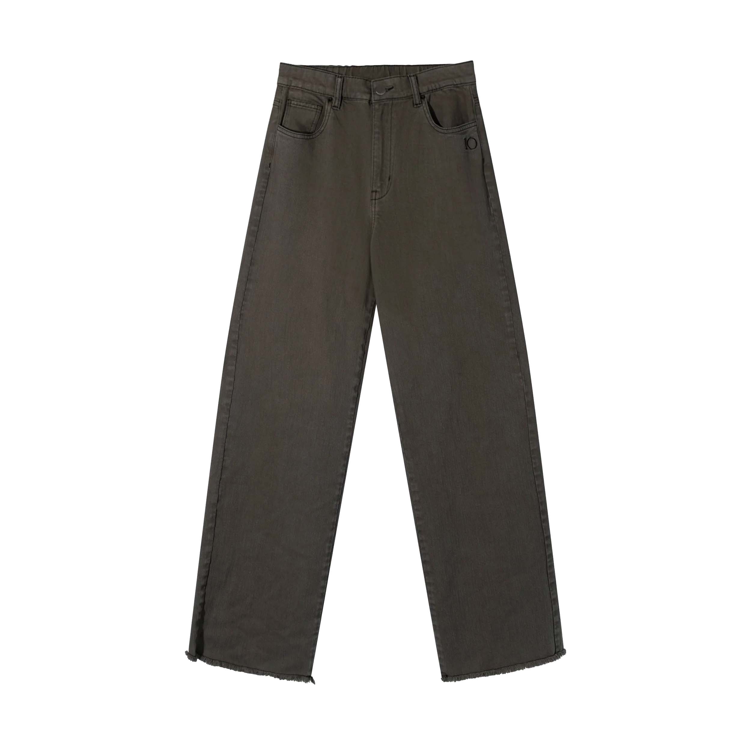 10DAYS 20-060-6201 Broek Jog Twill Dark Truffle