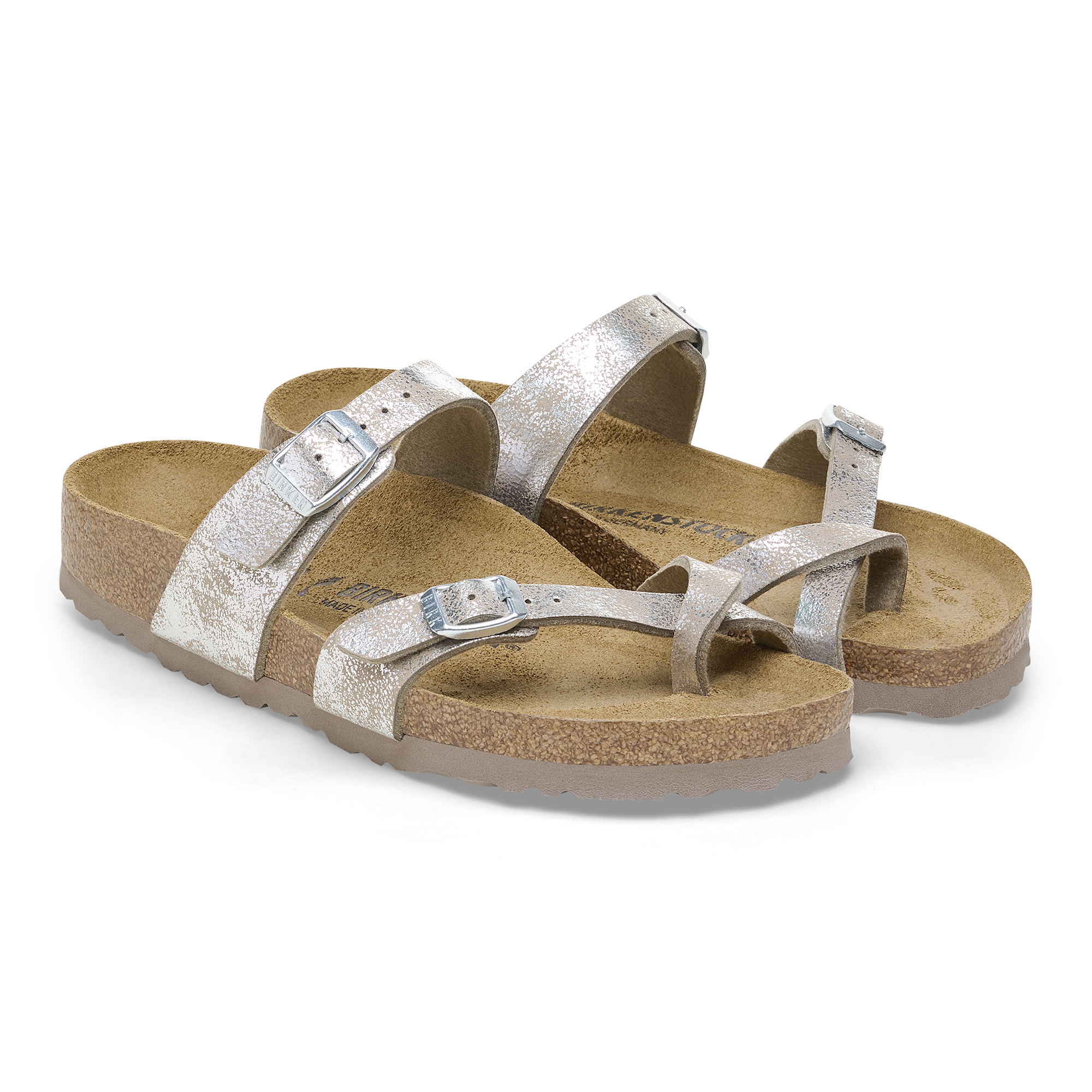 Birkenstock 1026992 Slipper Mayari Metallic Silver Regular