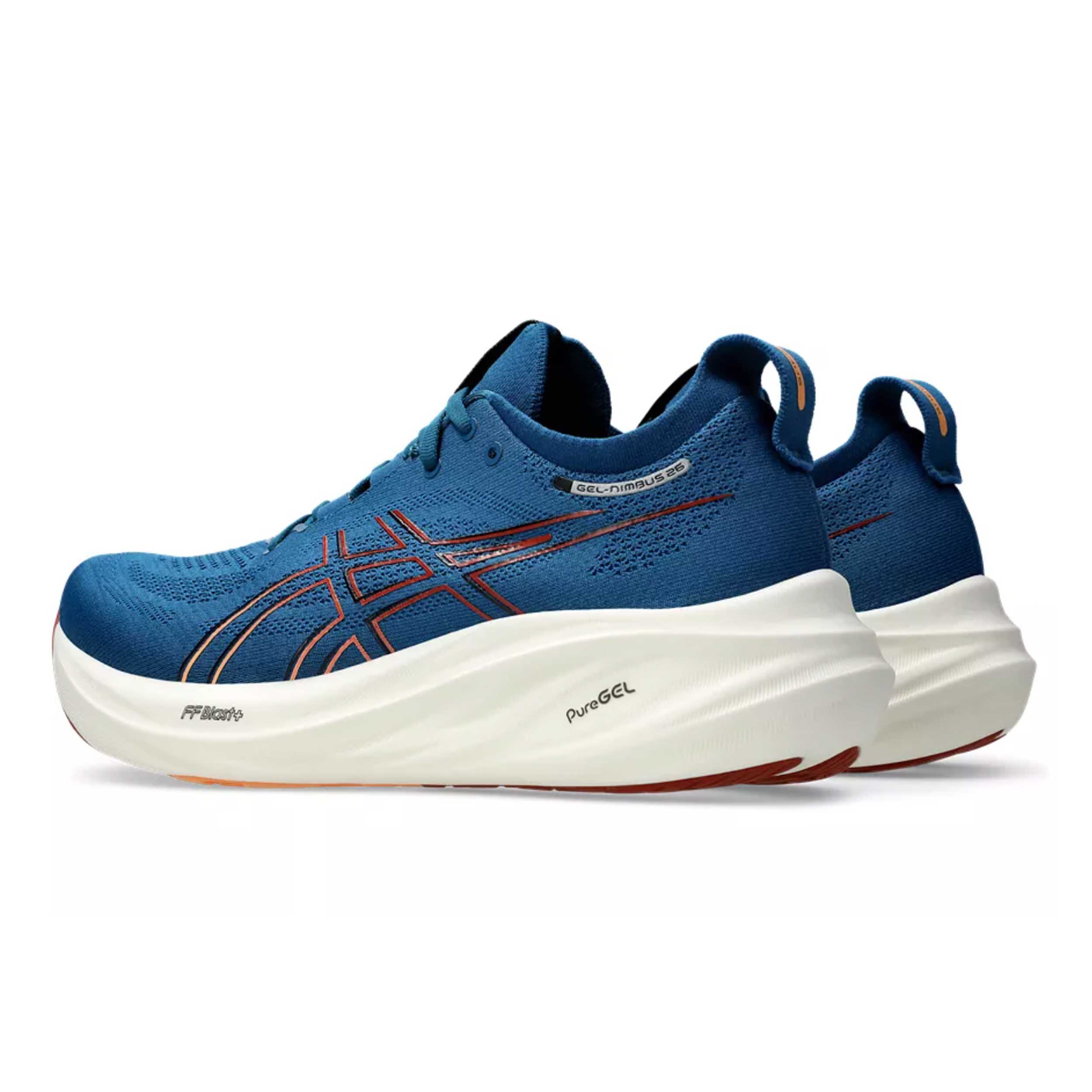 Asics 1011B794 Gel-Nimbus 26 Men Rich Navy/Faded Orange