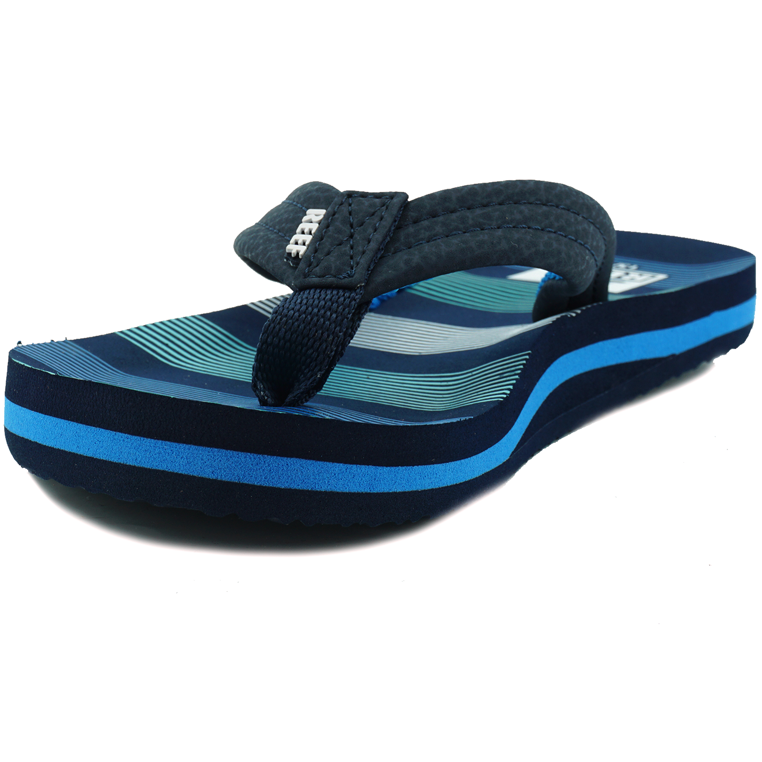 Reef CI4148 Slipper Kids Ahi Deep Sea Stripes