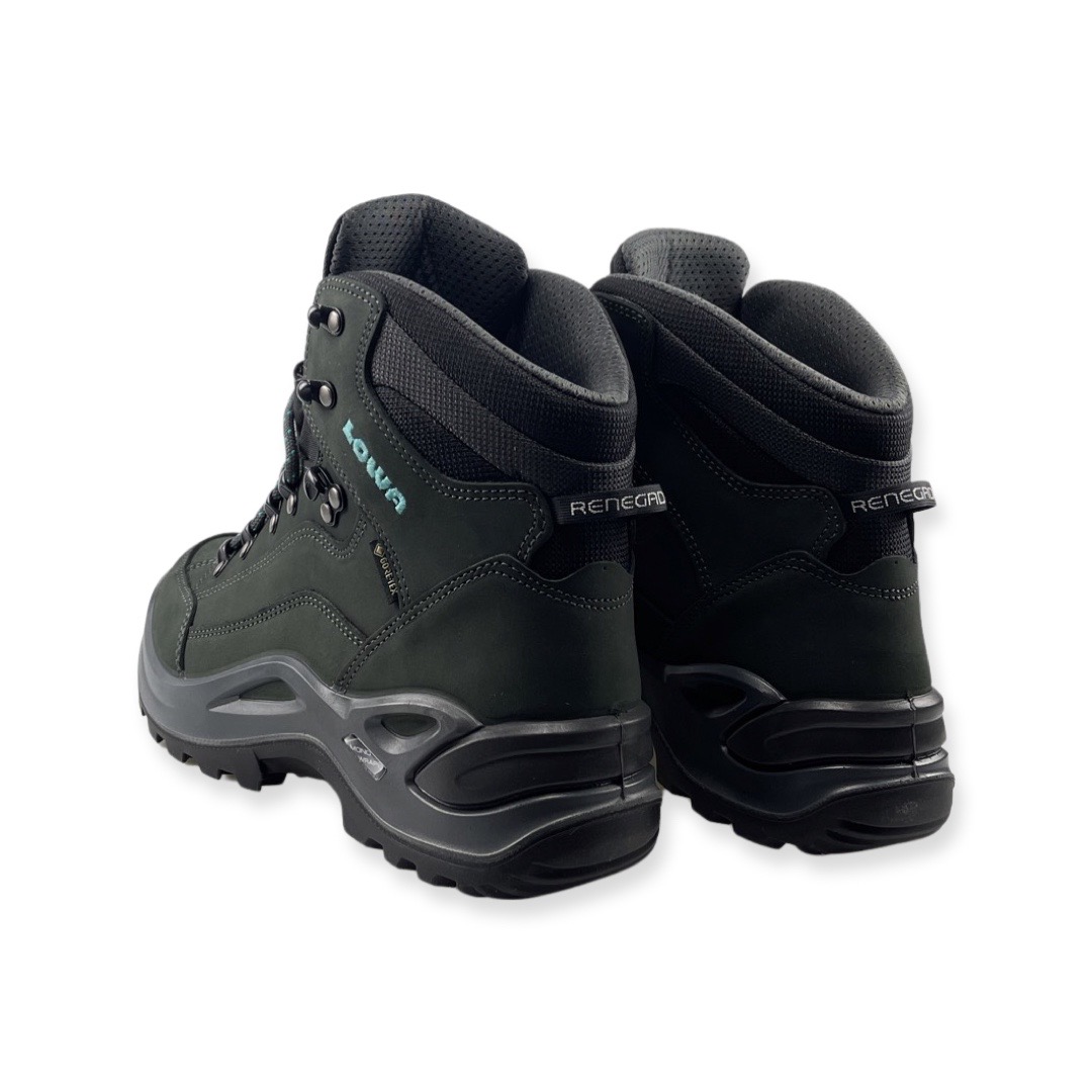 Lowa 320968 Renegade GTX Mid Ws Asfalt/Turquoise Wide 