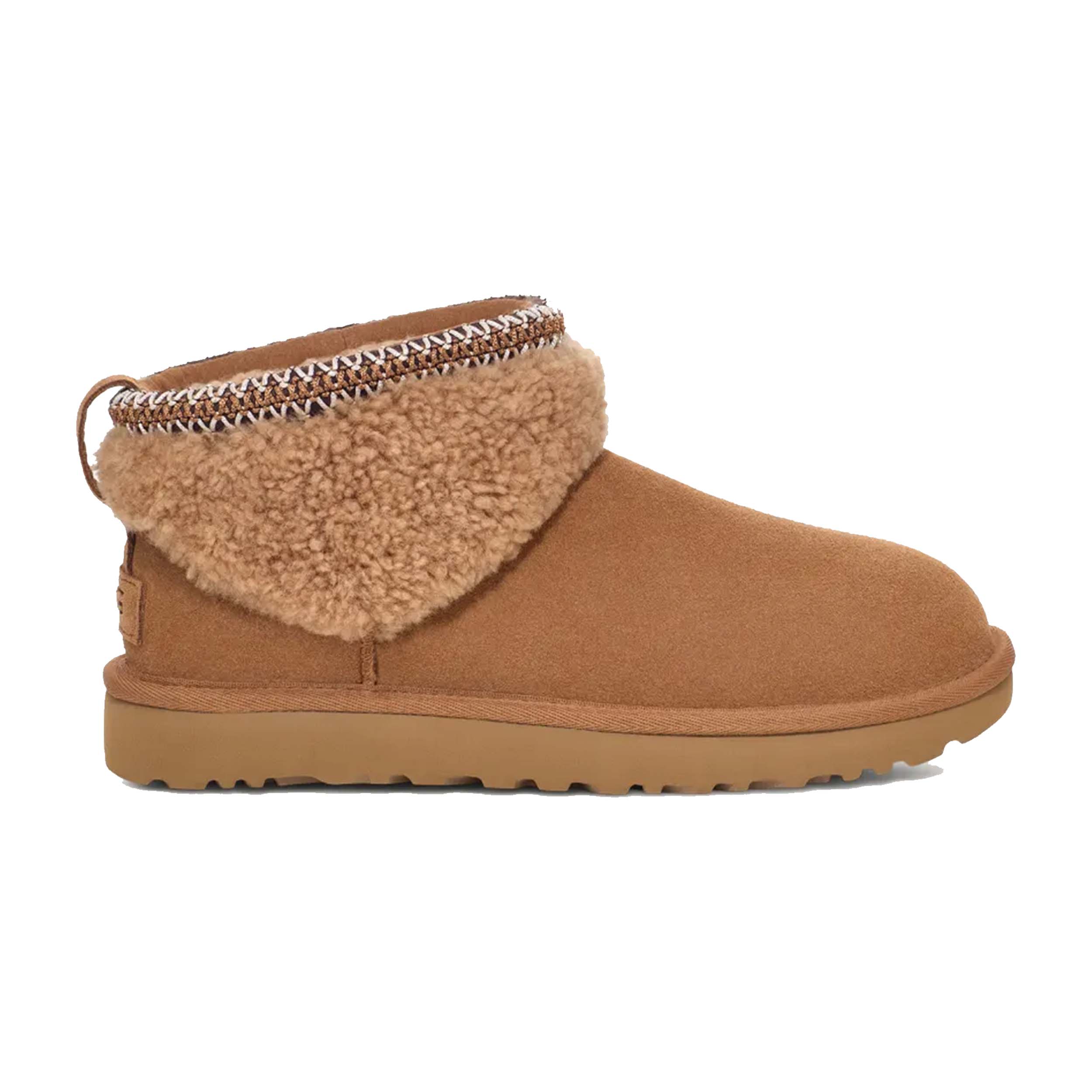 UGG 1158263 Enkellaars Classic Ultra Mini Maxi Curly Chestnut