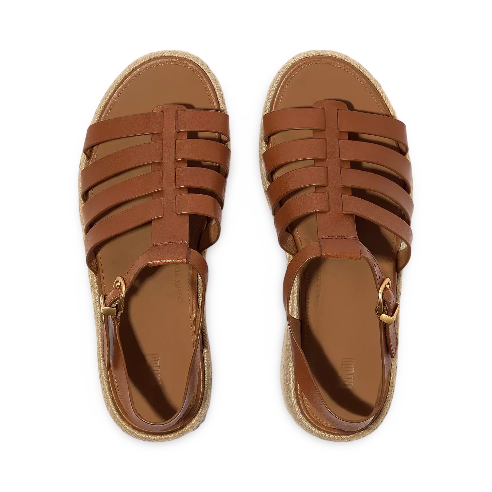 FitFlop JF5 Sandaal Platfforms Espadrilles Deep Tan