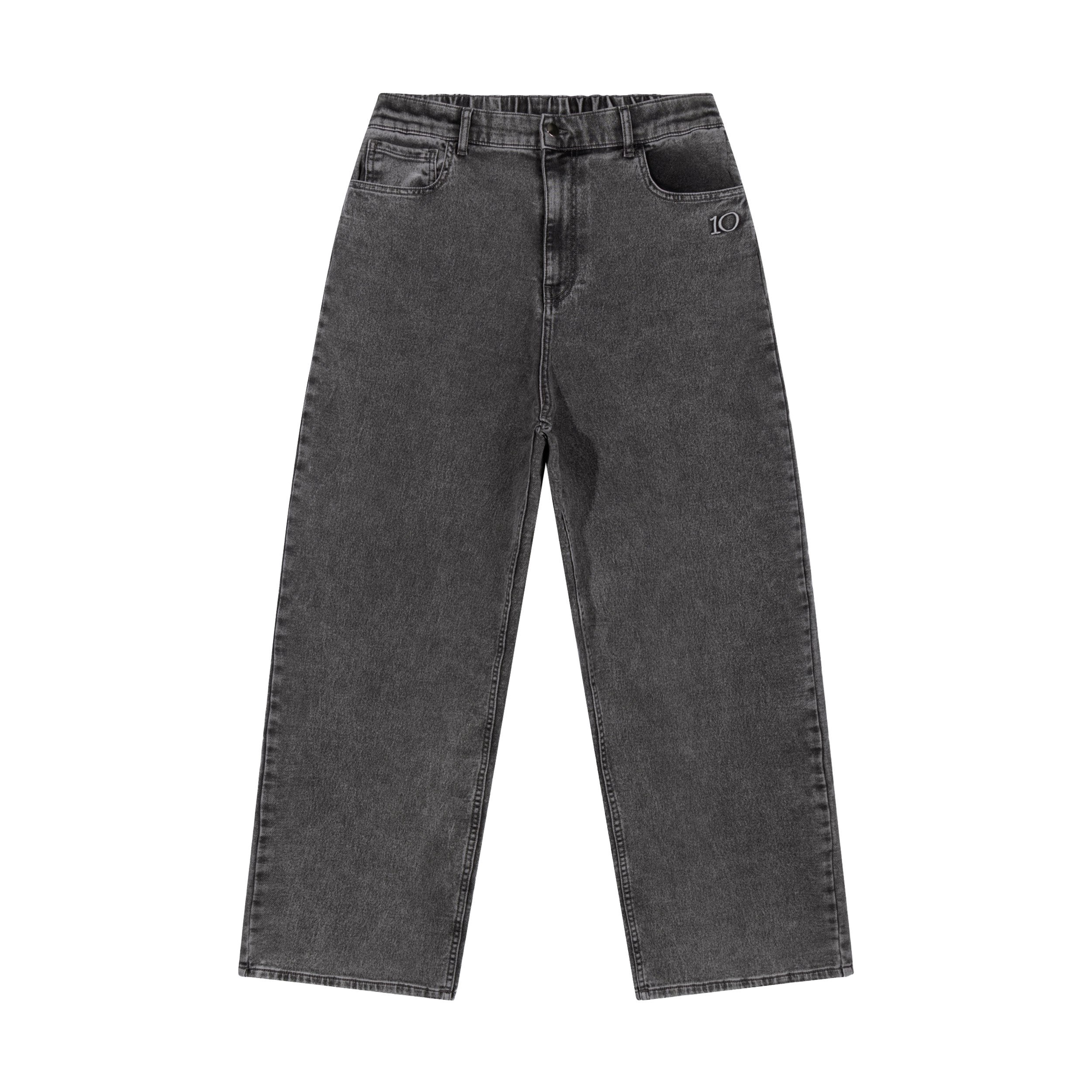 10DAYS 20-063-6203 Broek Wide Jog Denim Black