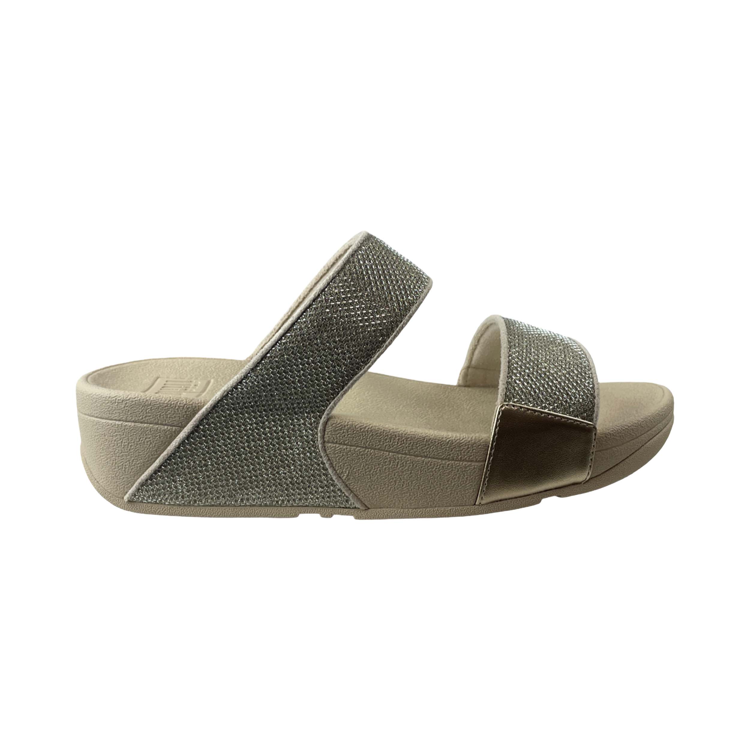 FitFlop A4Y Slipper Lulu Shimmerglitz Platino