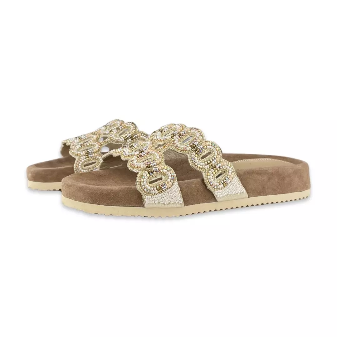 Lazamani LA75391 Slipper Strass Beige