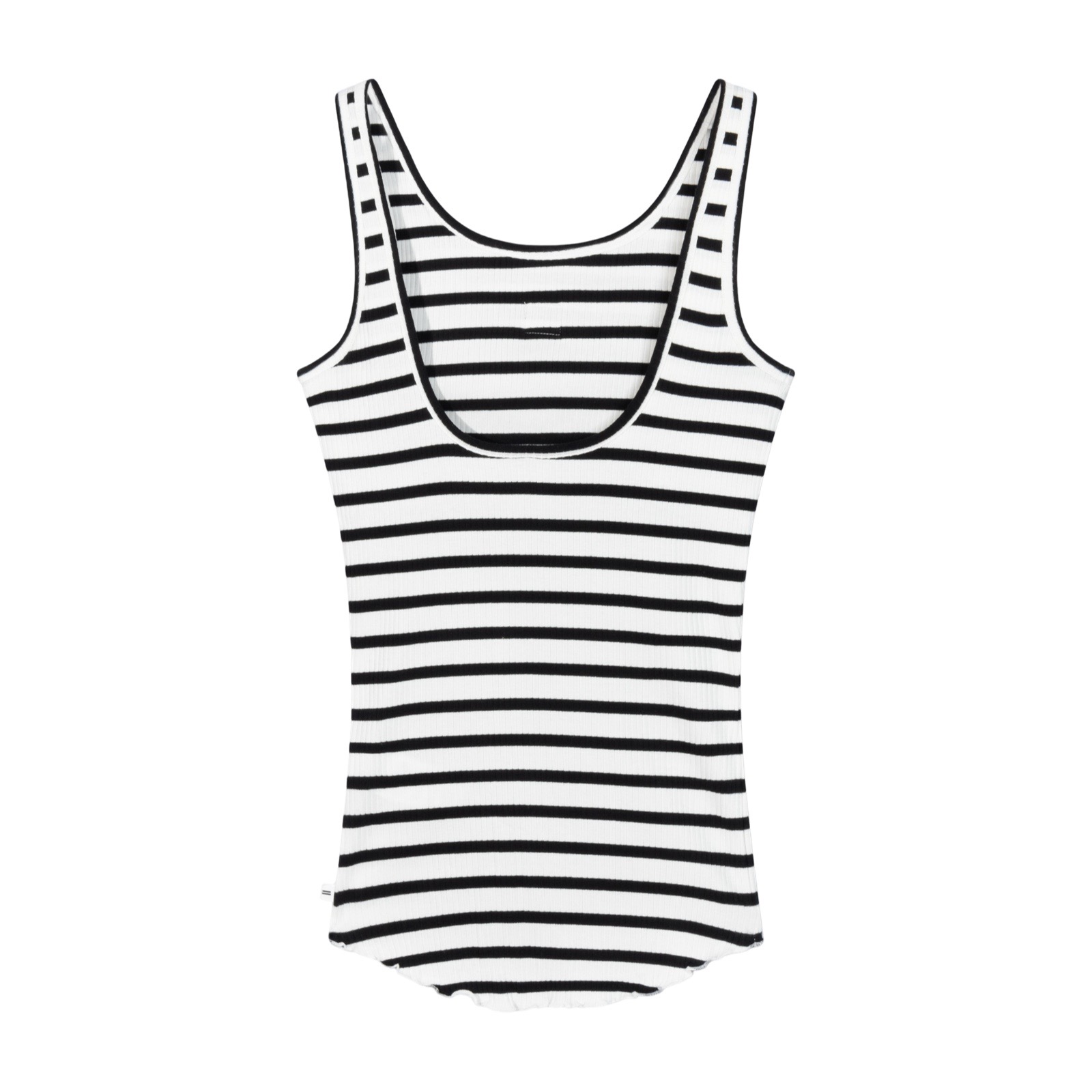 10DAYS 20-465-5202 Top Ballet Back Scoop Stripes Ecru/Black