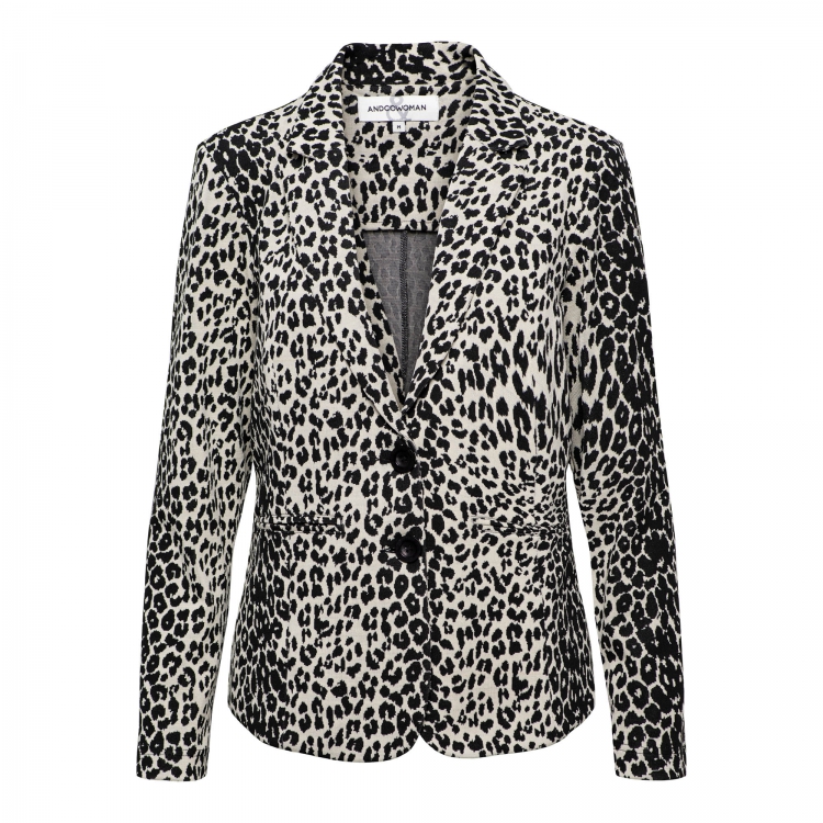 &Co Blazer Diana Animal Black