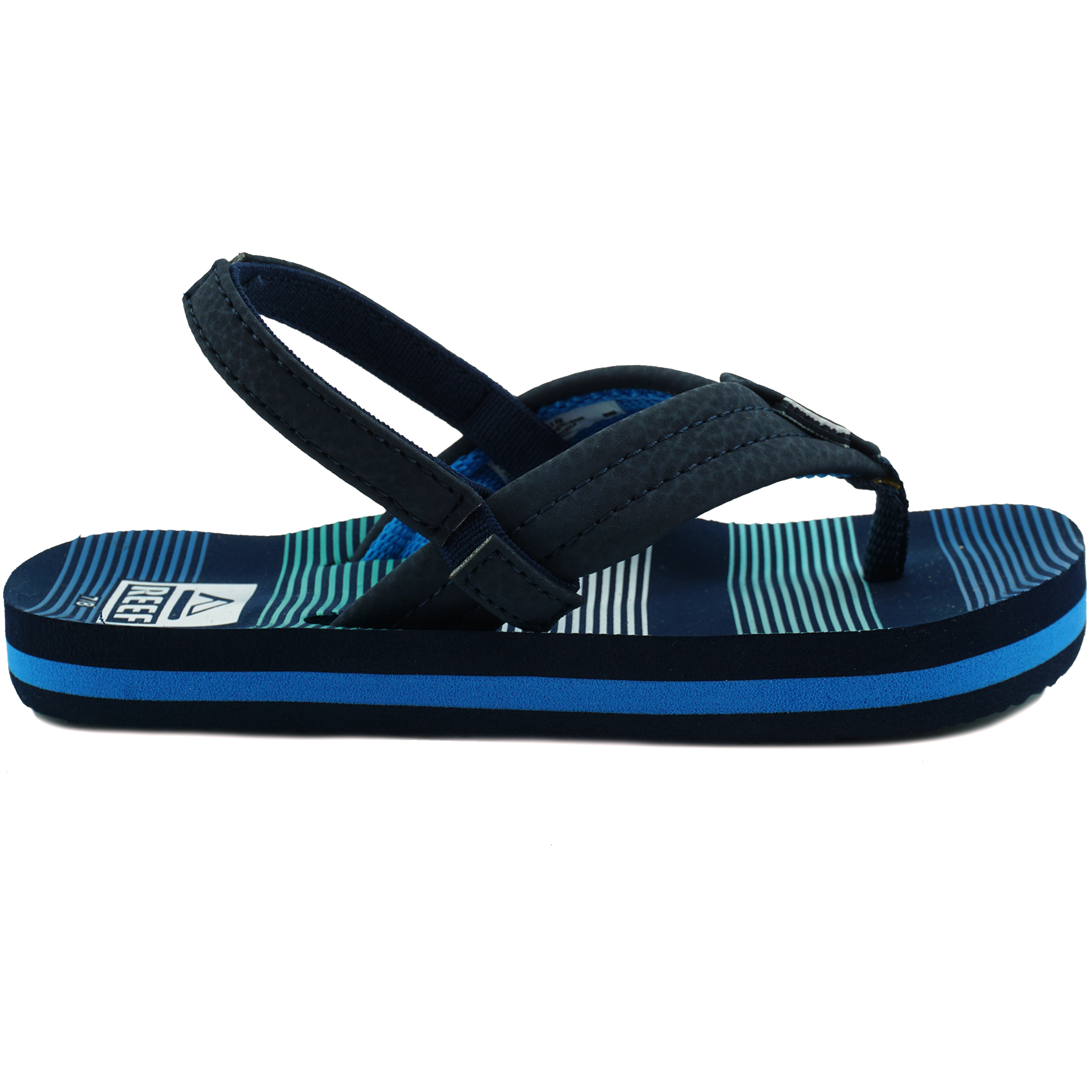 Reef CI4155 Slipper Little Ahi Deep Sea Stripes