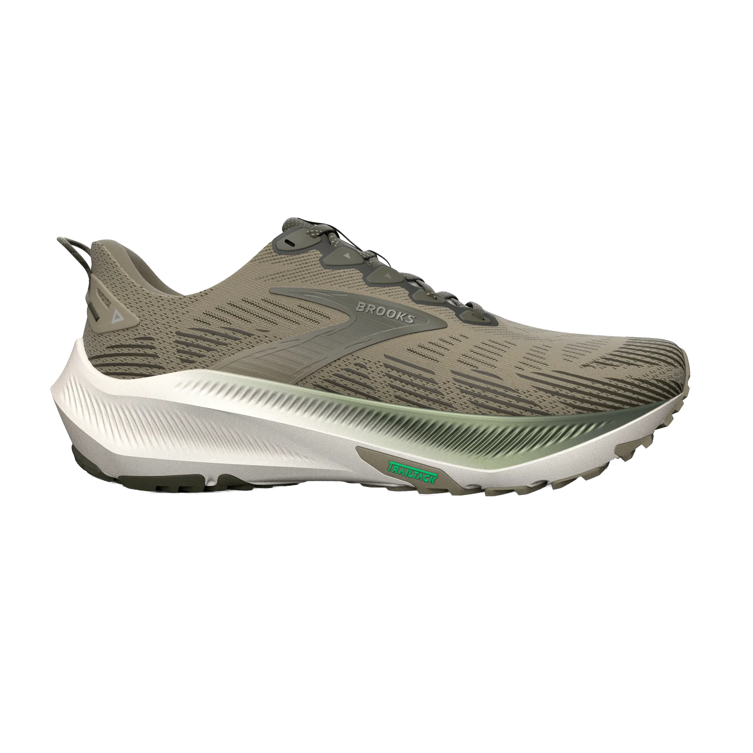 Brooks 110475 Ghost Trail Men Olive/Olive/Metallic
