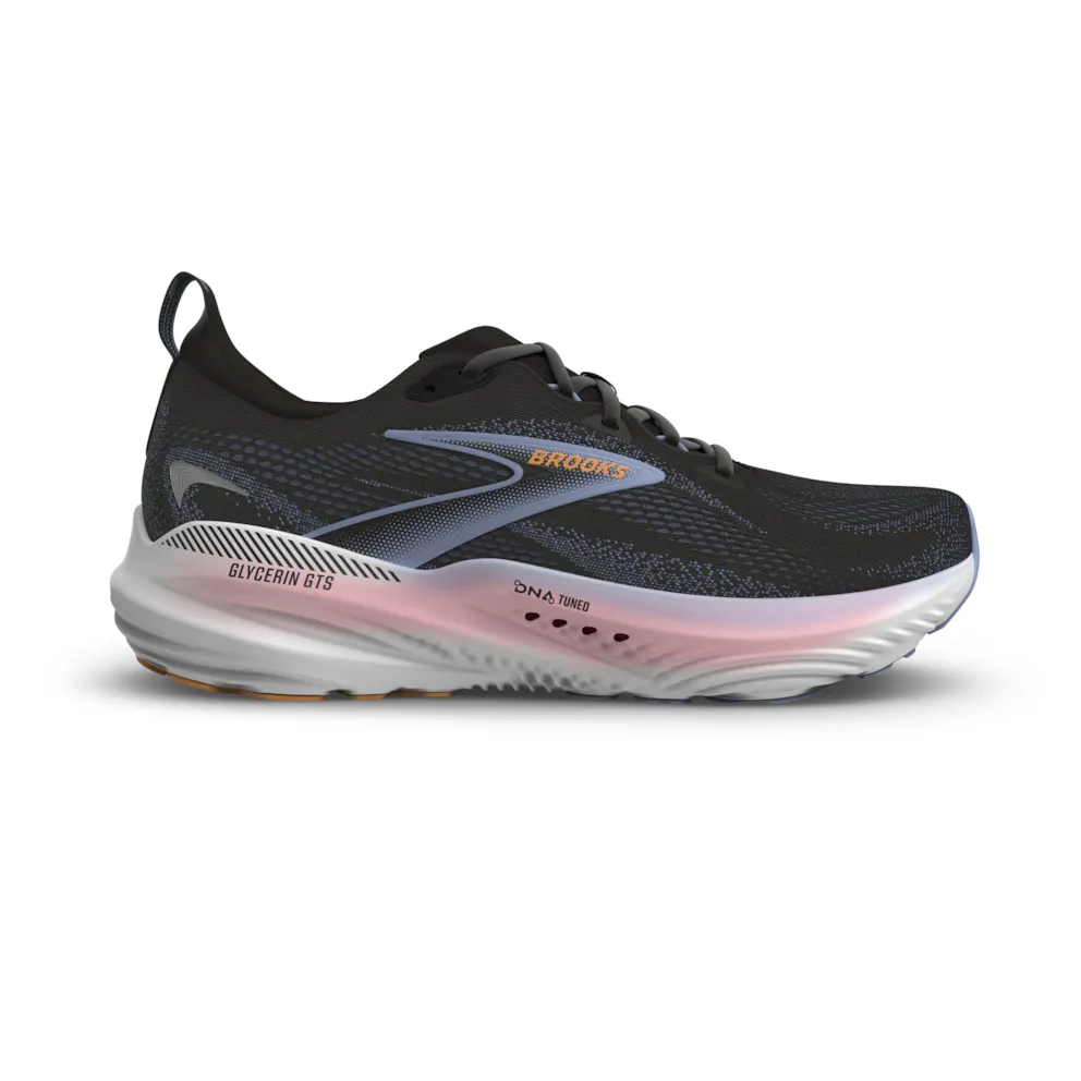 Brooks 120435 Glycerin GTS 22 Women Black/Blue Heron/Orange