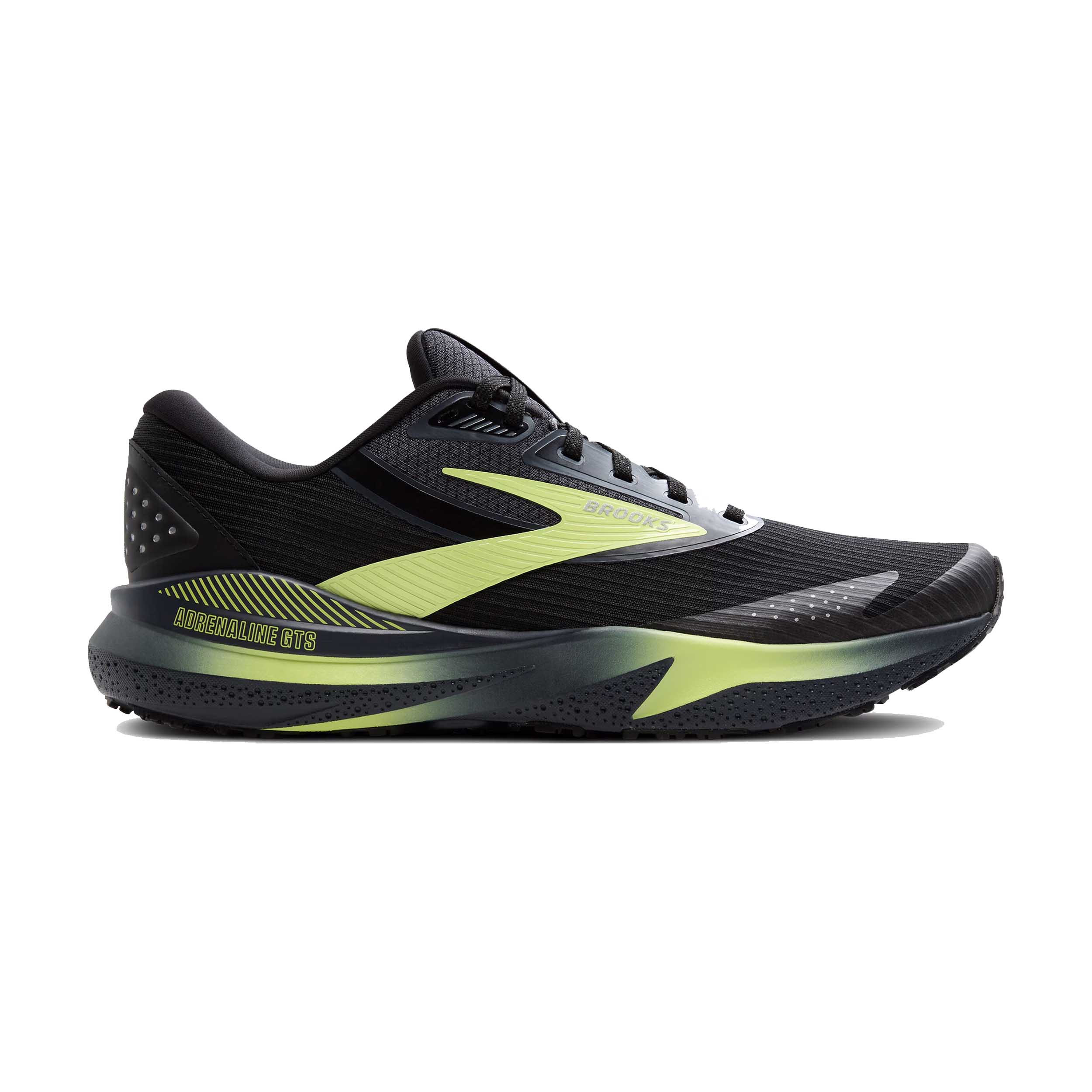 Brooks 110438 Adrenaline GTS 24 Weatherized Men Black/Ebony/New Yellow