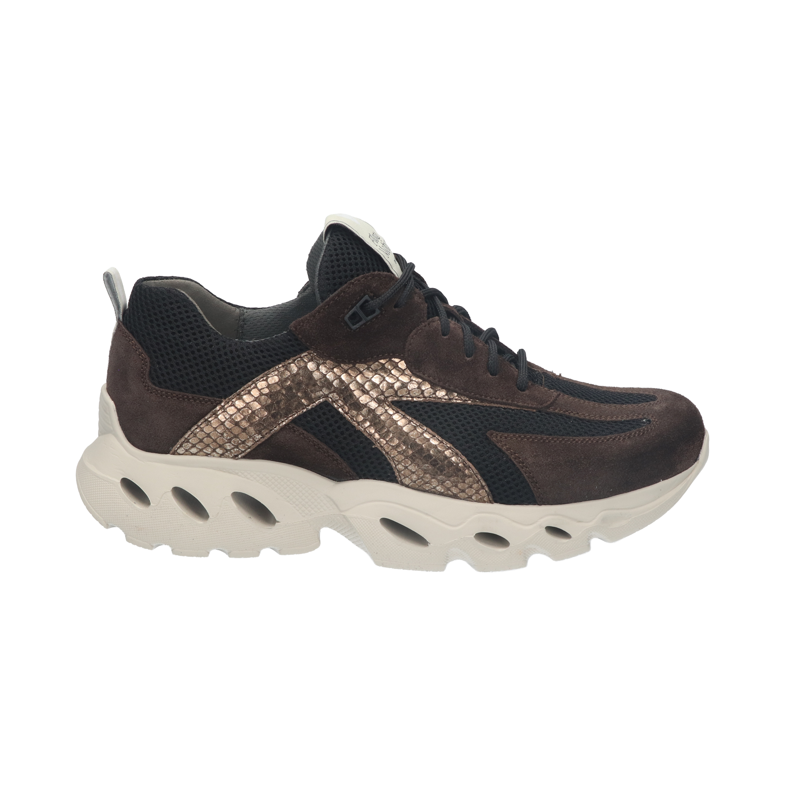 Durea 6309 Sneaker FlowMotion Caffe/Zwart H