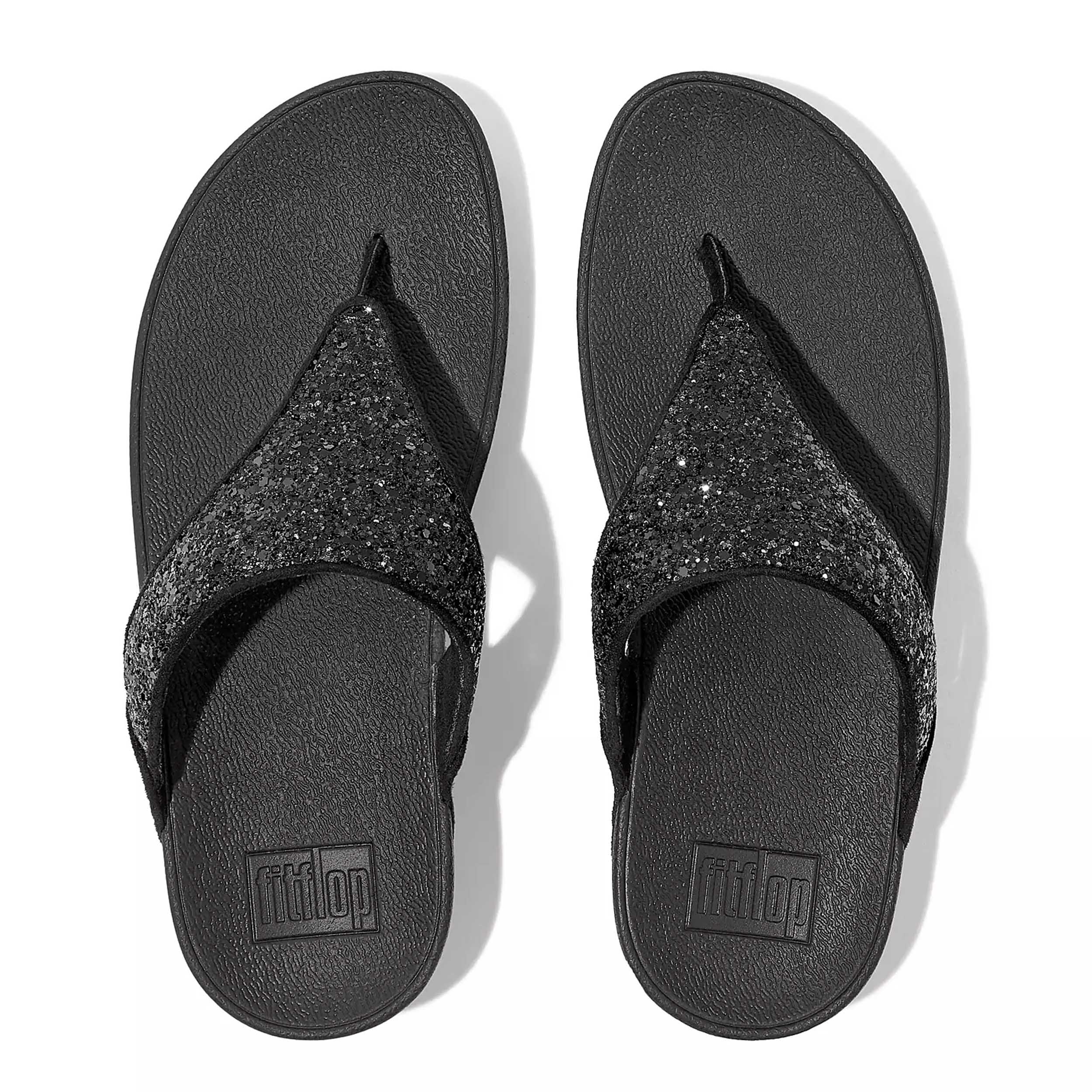 FitFlop X03 Slipper Lulu Glitter Black 