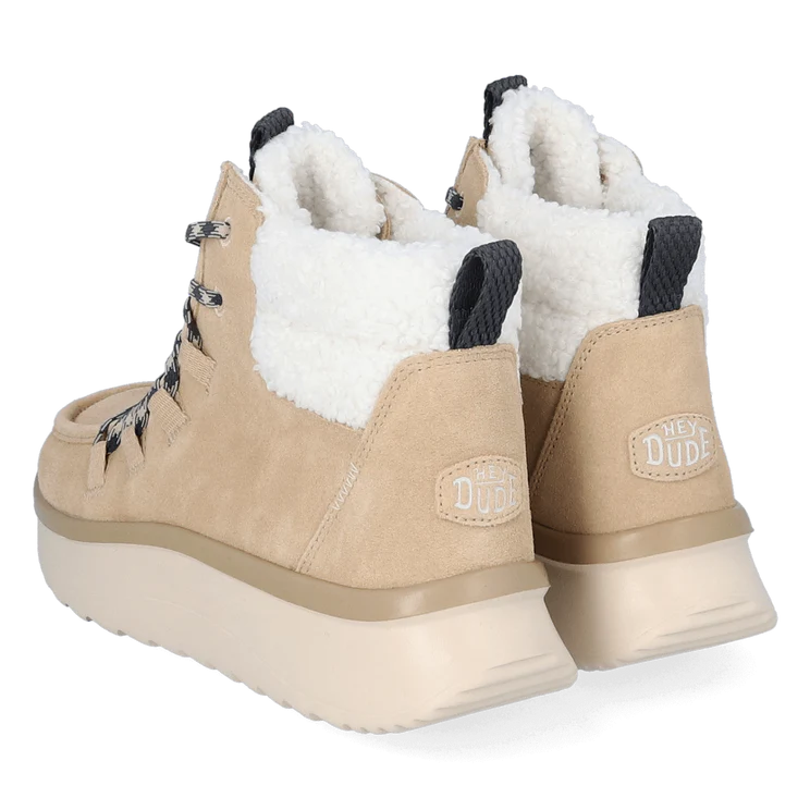 HEYDUDE HD41995 Boot Wendy Peak Apres Suede Cozy Sand/Beige
