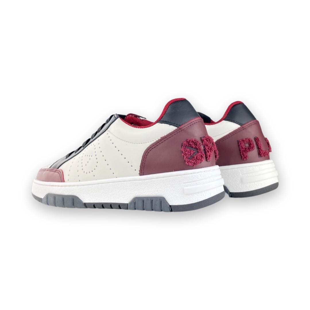 OFFPLAY 1-91 Sneaker Como 1 Wit/Bordeaux