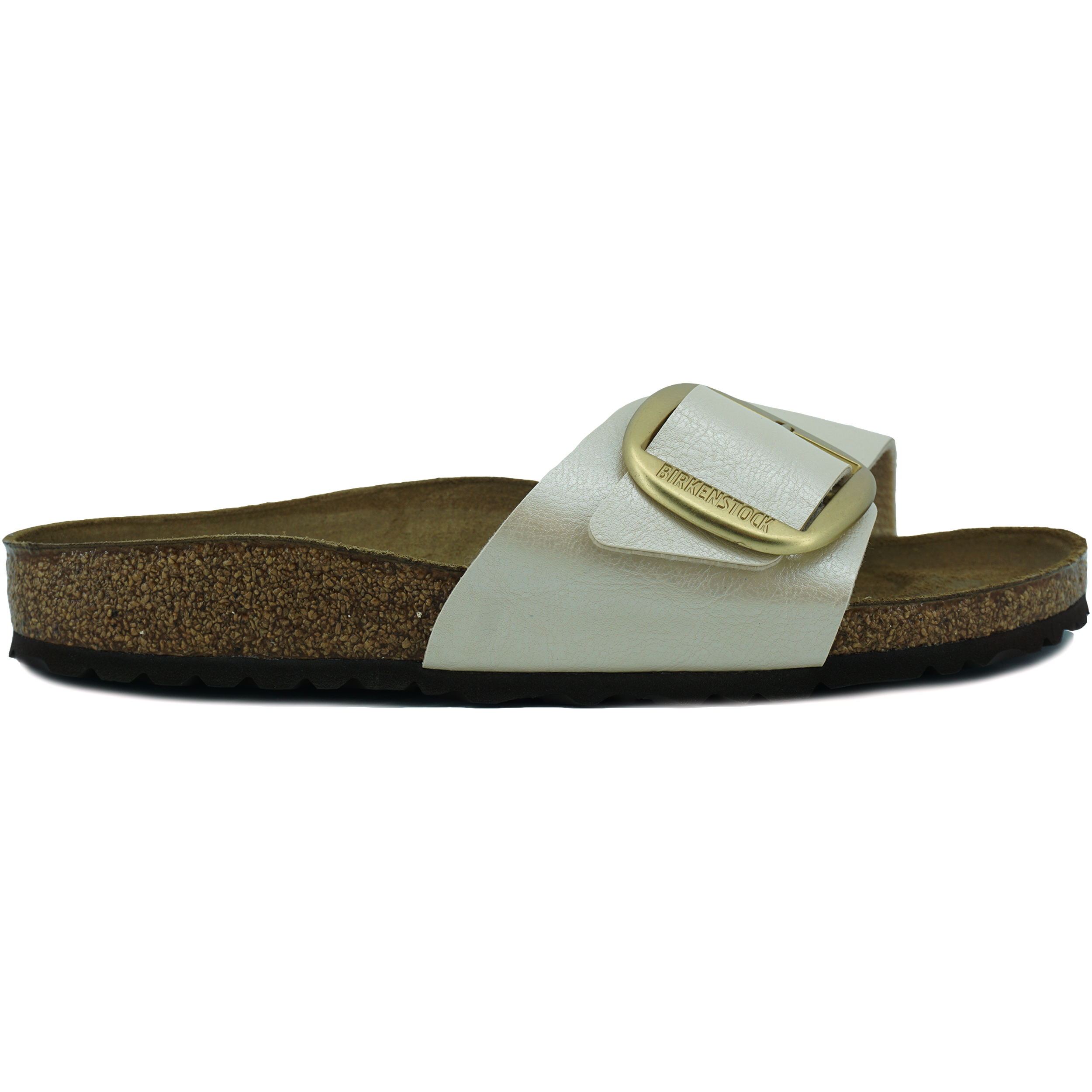 Birkenstock 1015279 Slipper Madrid Big Buckle Birko-Flor Pearl White Narrow