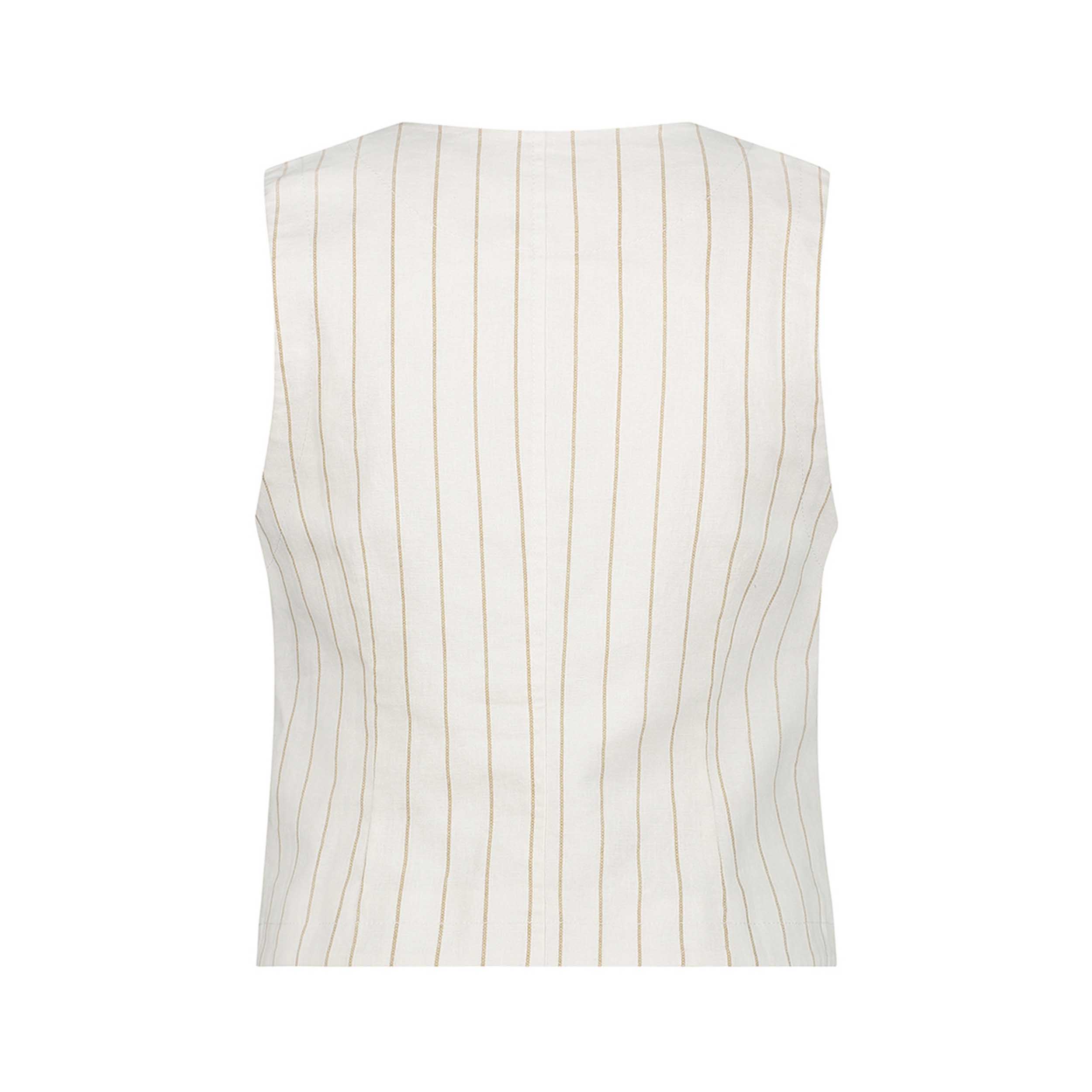 Red Button SRB4514 Gilet Stripe Dark Sand