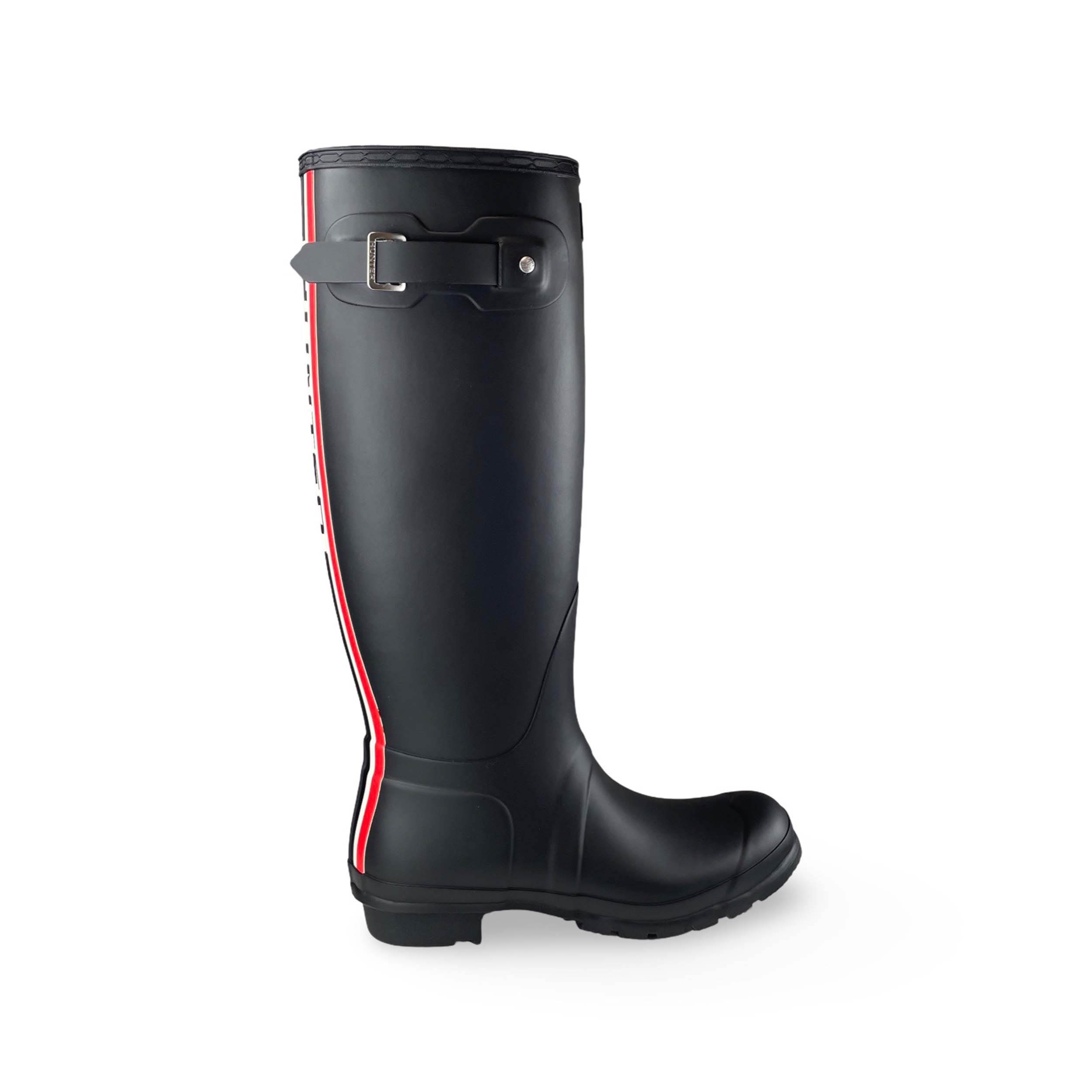 Hunter 2353 Rubberlaars Original Tall Tri Colour Logo Black