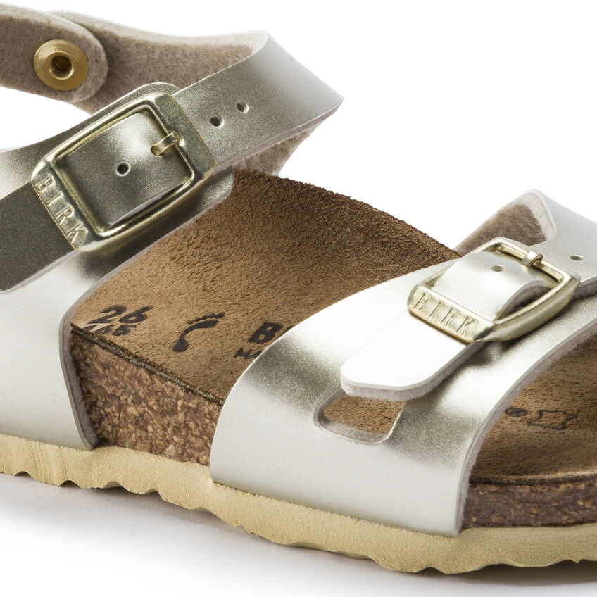 Birkenstock Rio Electric Metallic Gold Narrow