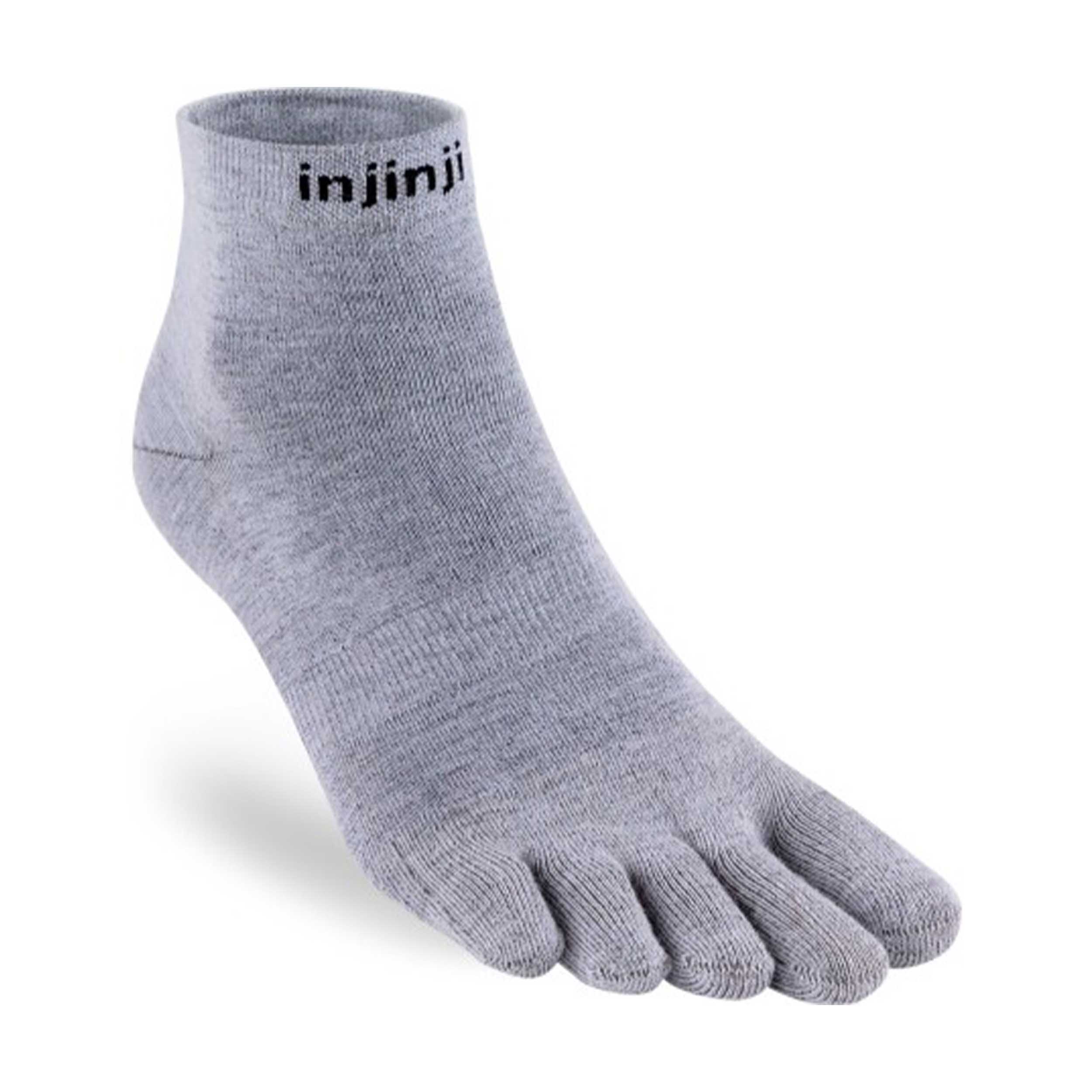 Injinji 060230 Teensokken Liner Lightweight Mini-Crew Coolmax Gray