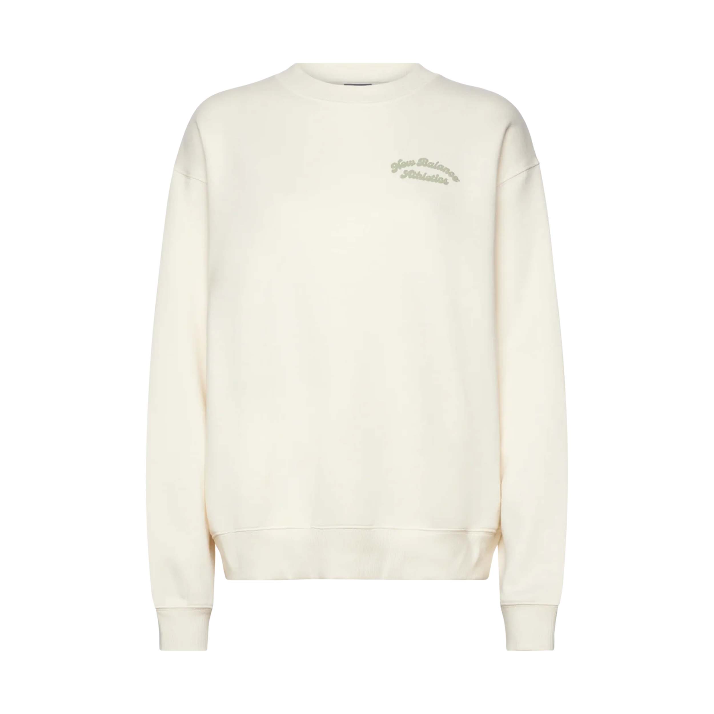 New Balance WT53516 Trui Linear Heritage Fleece Crew Linen