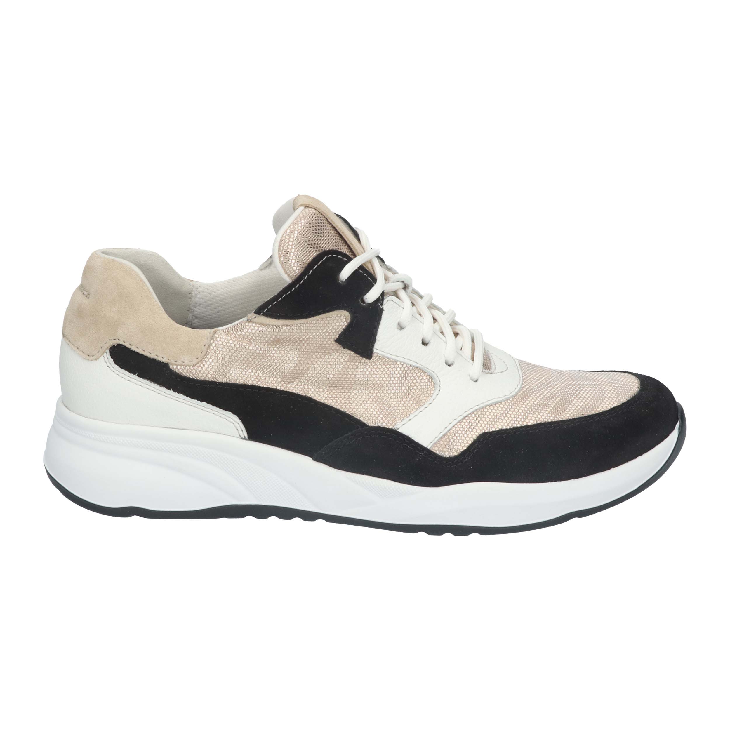 Durea 6317 Sneaker Zwart/Platin H