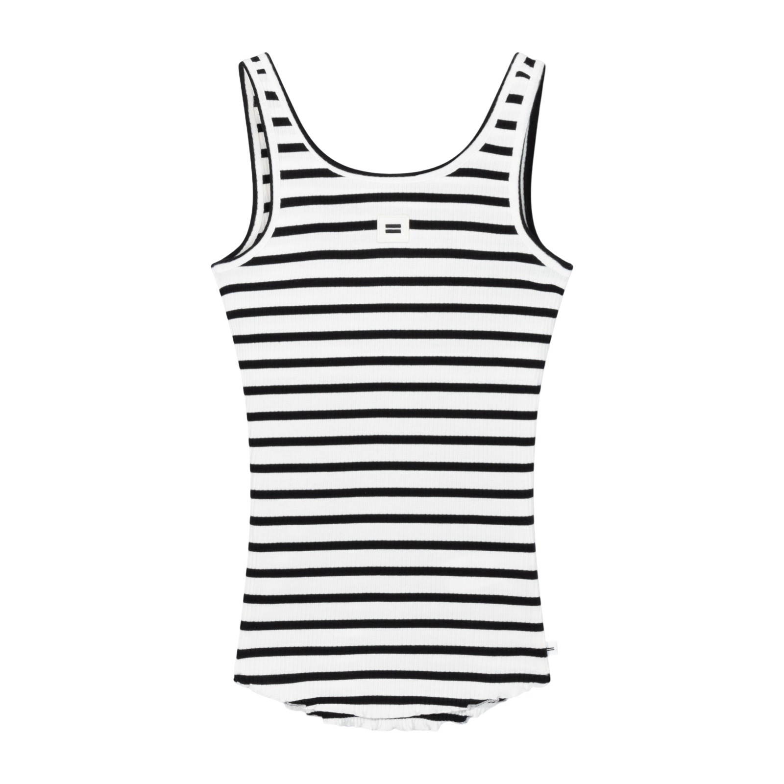 10DAYS 20-465-5202 Top Ballet Back Scoop Stripes Ecru/Black