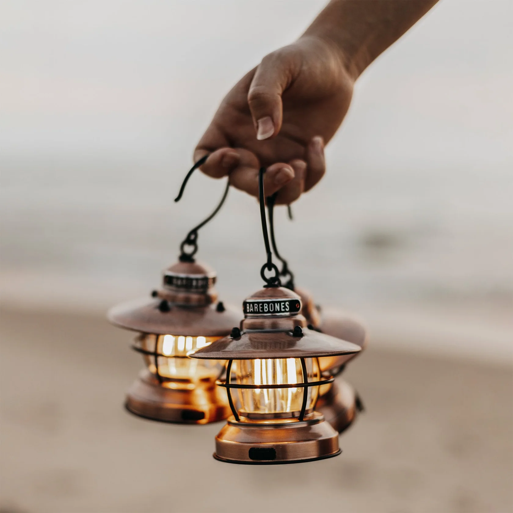 Barebones 275 Lamp Edison Mini Lantern Copper