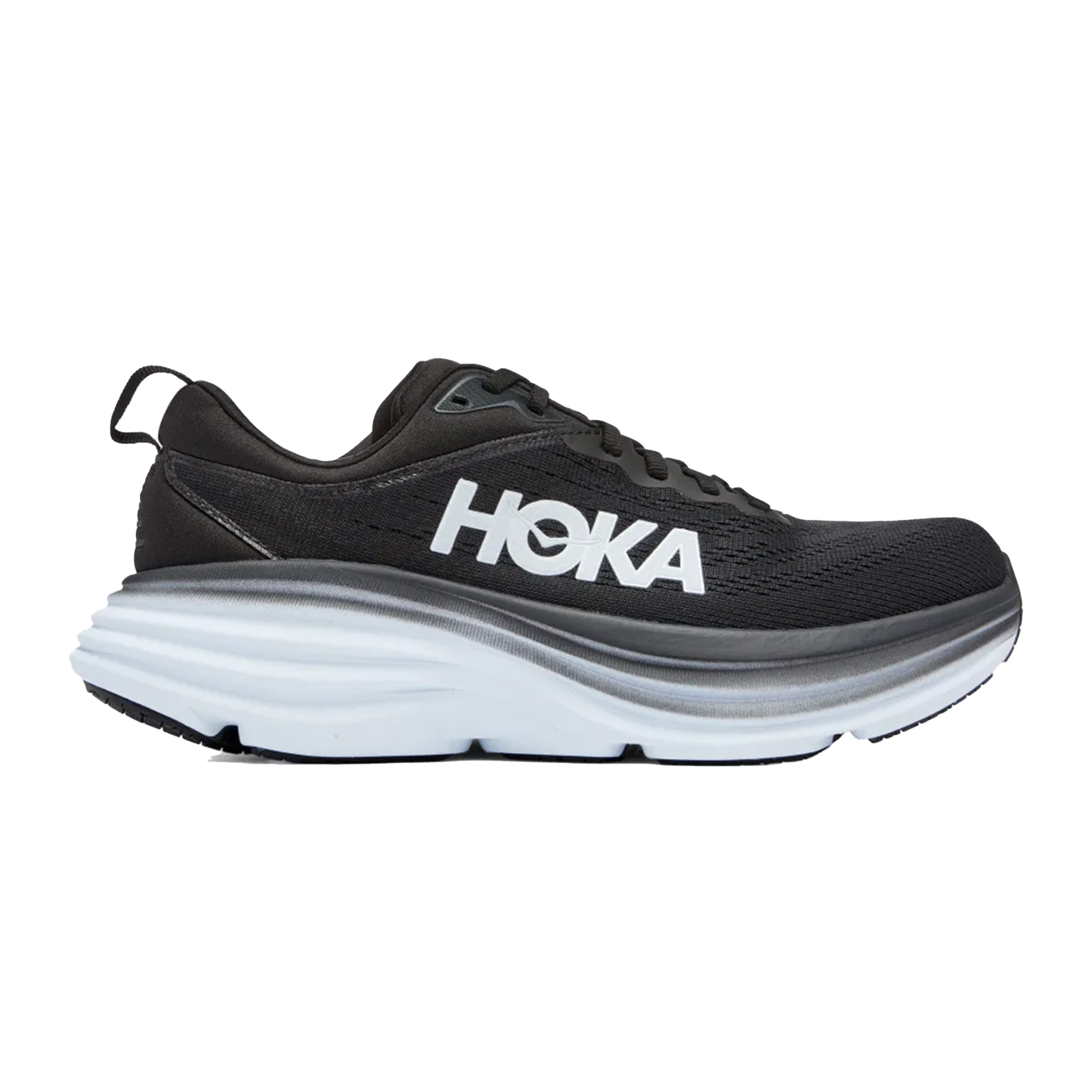 Hoka 1127954 Bondi 8 Women Black/White Wide