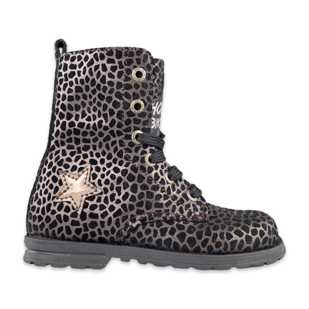 Shoesme DE22W094 Dessert Boot Bronze Black Dots