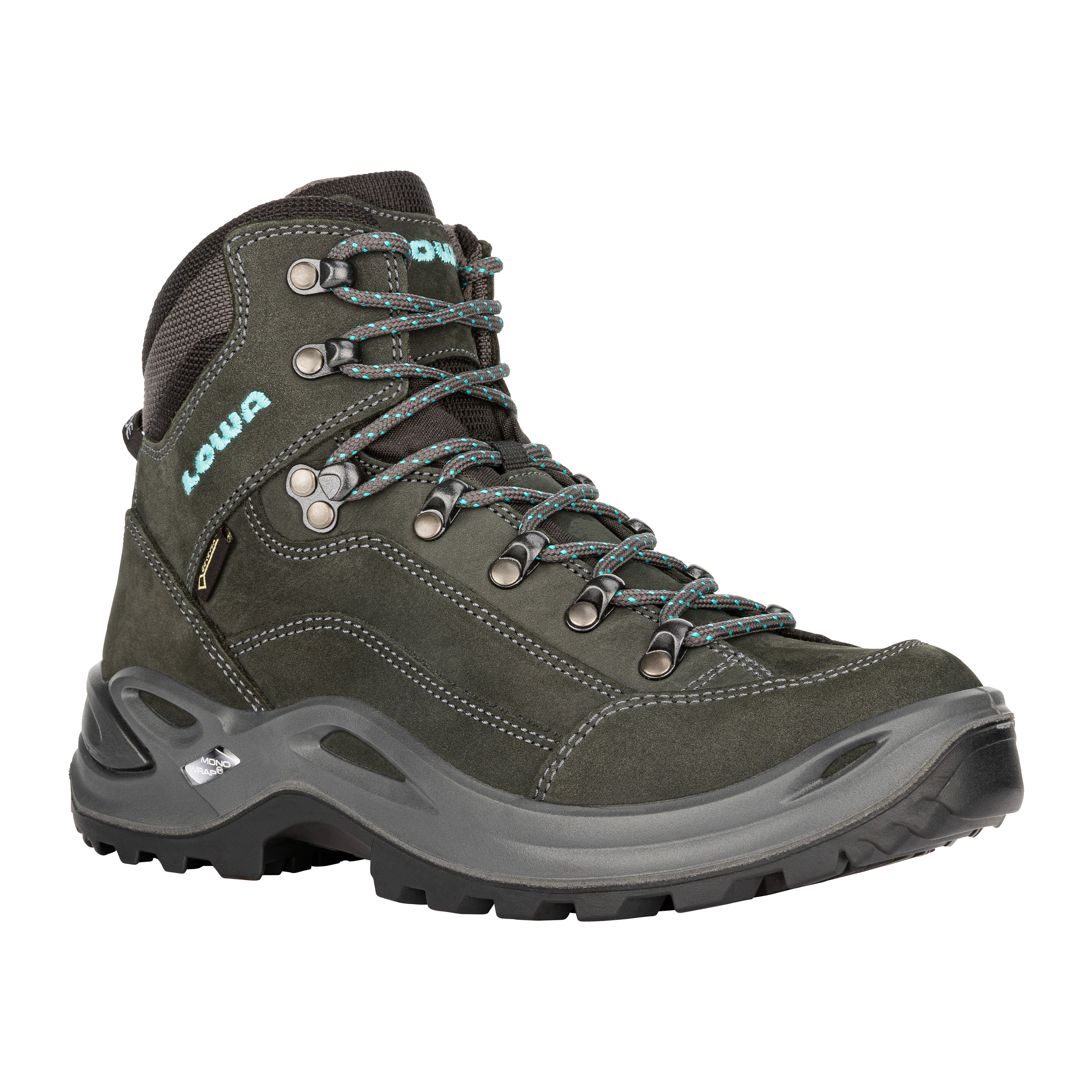 Lowa 320945 Renegade GTX Mid Ws Asfalt/Turquoise