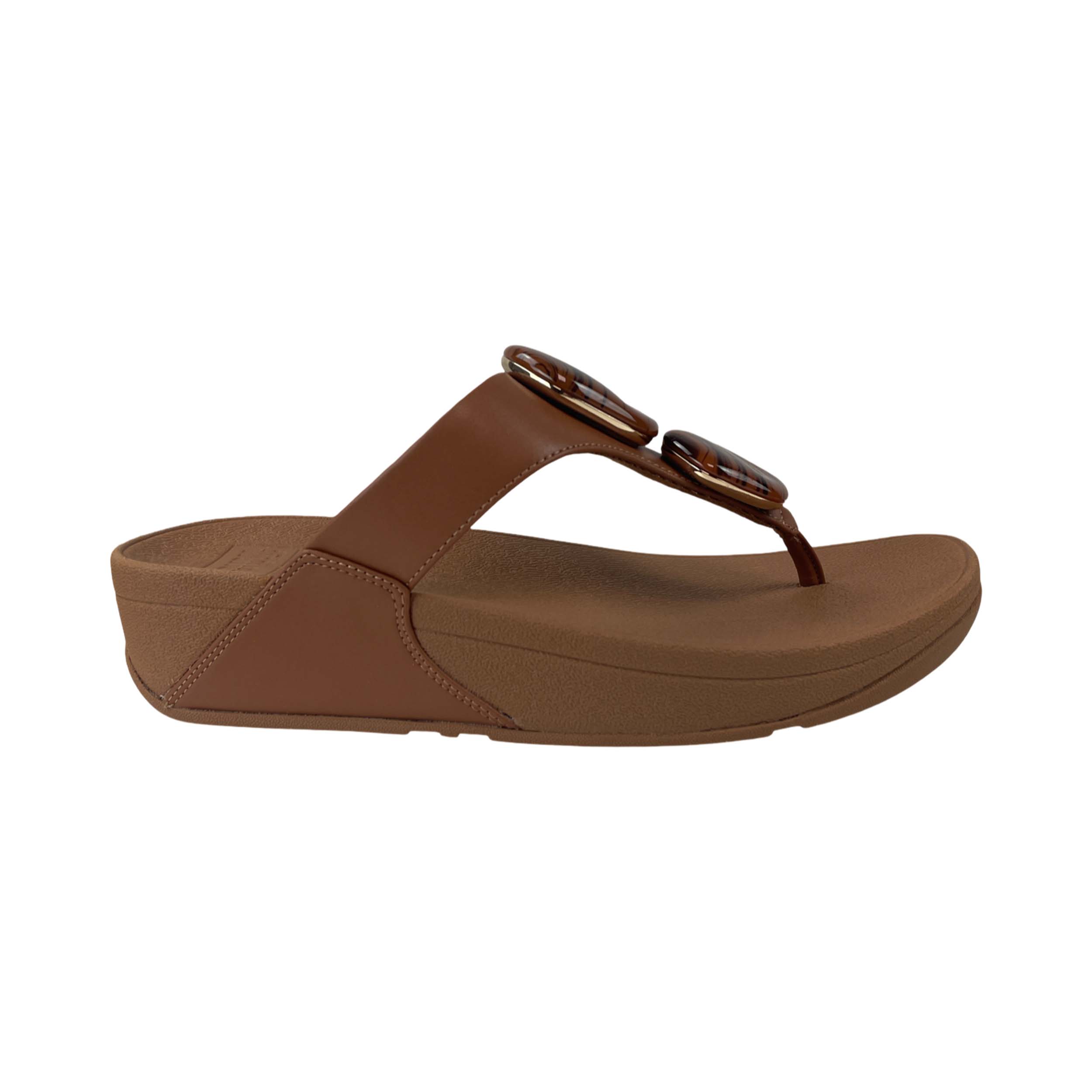 FitFlop A4T Slipper Lulu Marbled-Stone Deep Tan