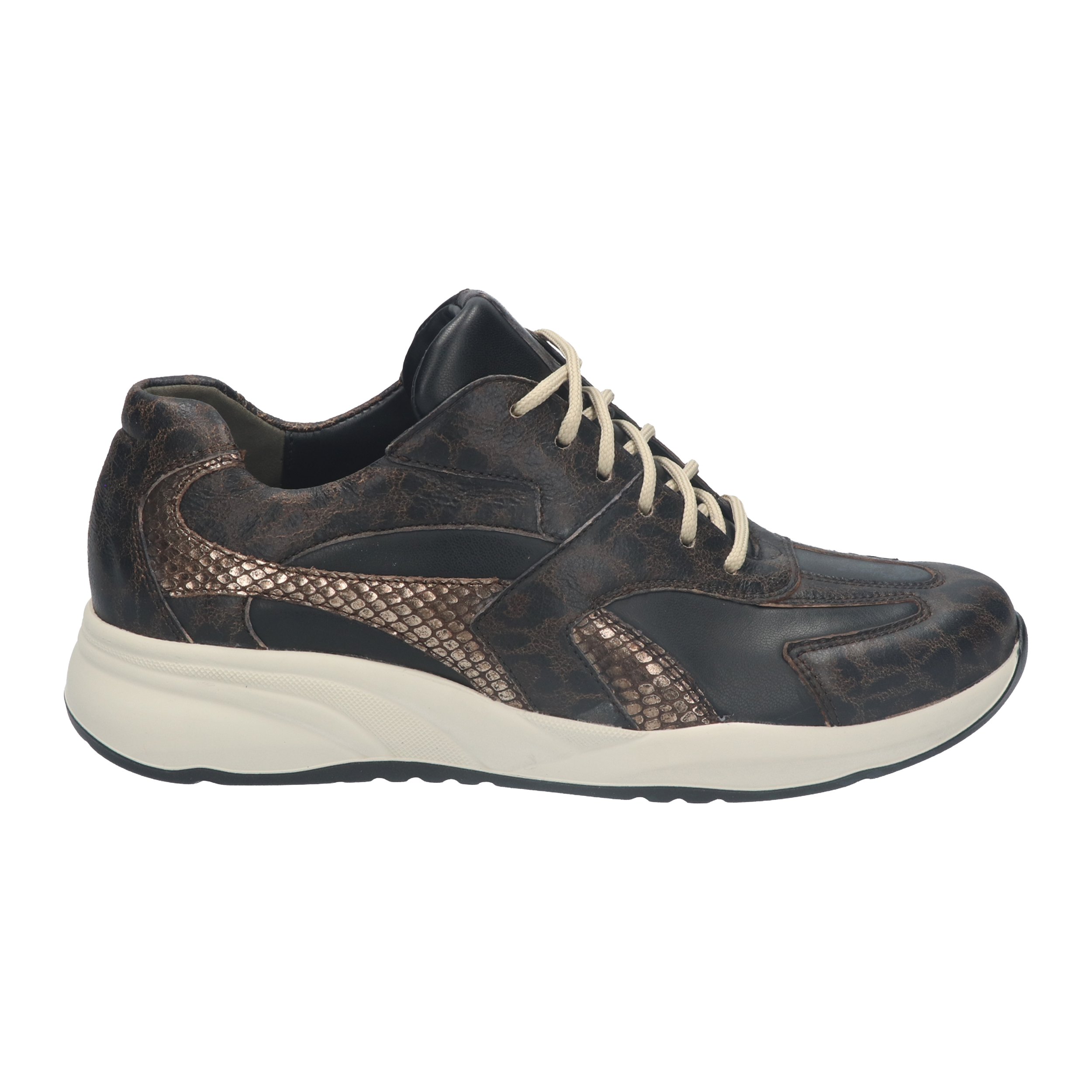 Durea 6316 Sneaker Taupe/Zwart H