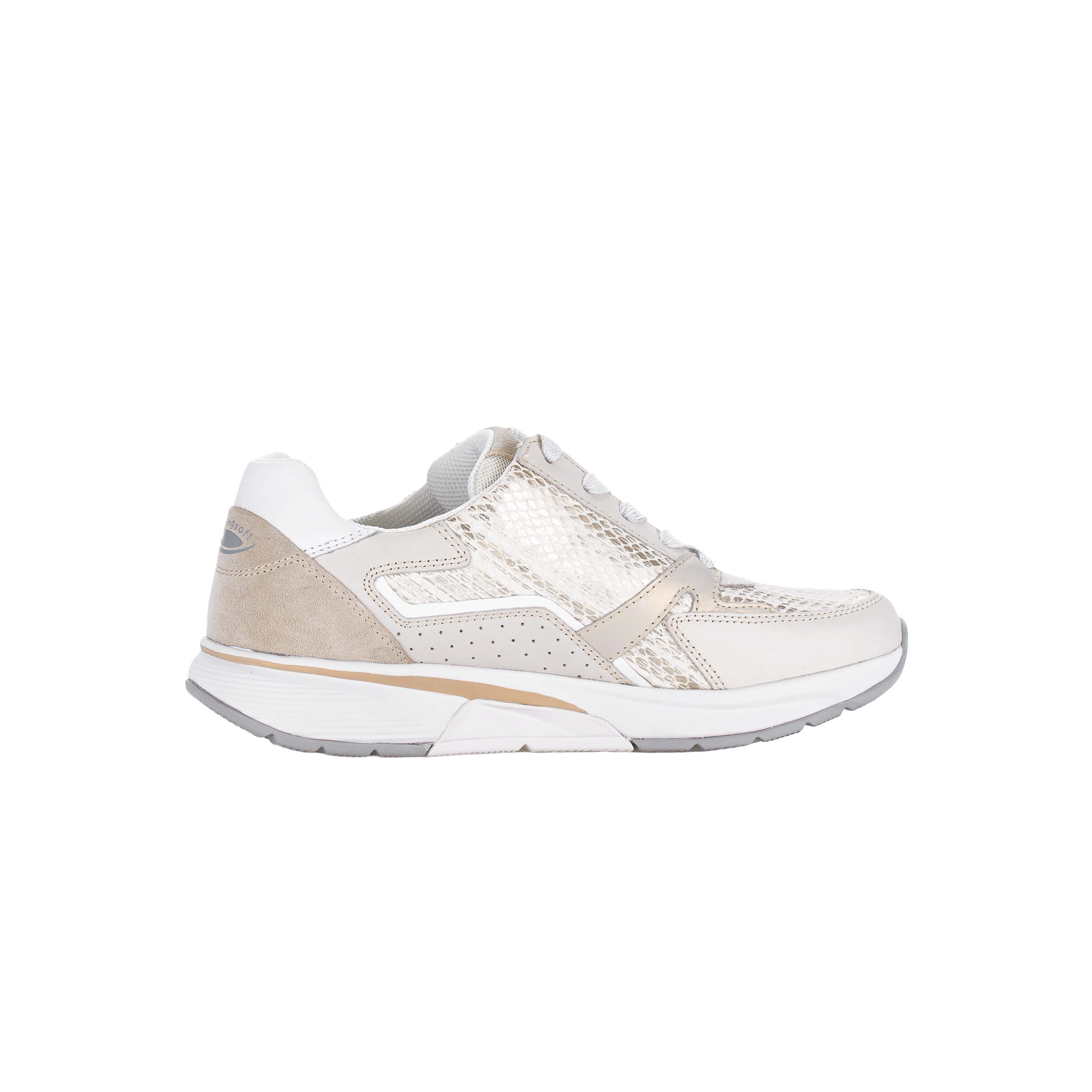 Gabor Rollingsoft 86.878 Sneaker Platin/Ivory/White