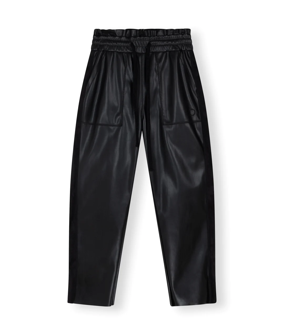 10DAYS Leatherlook Side Panel Jogger Black