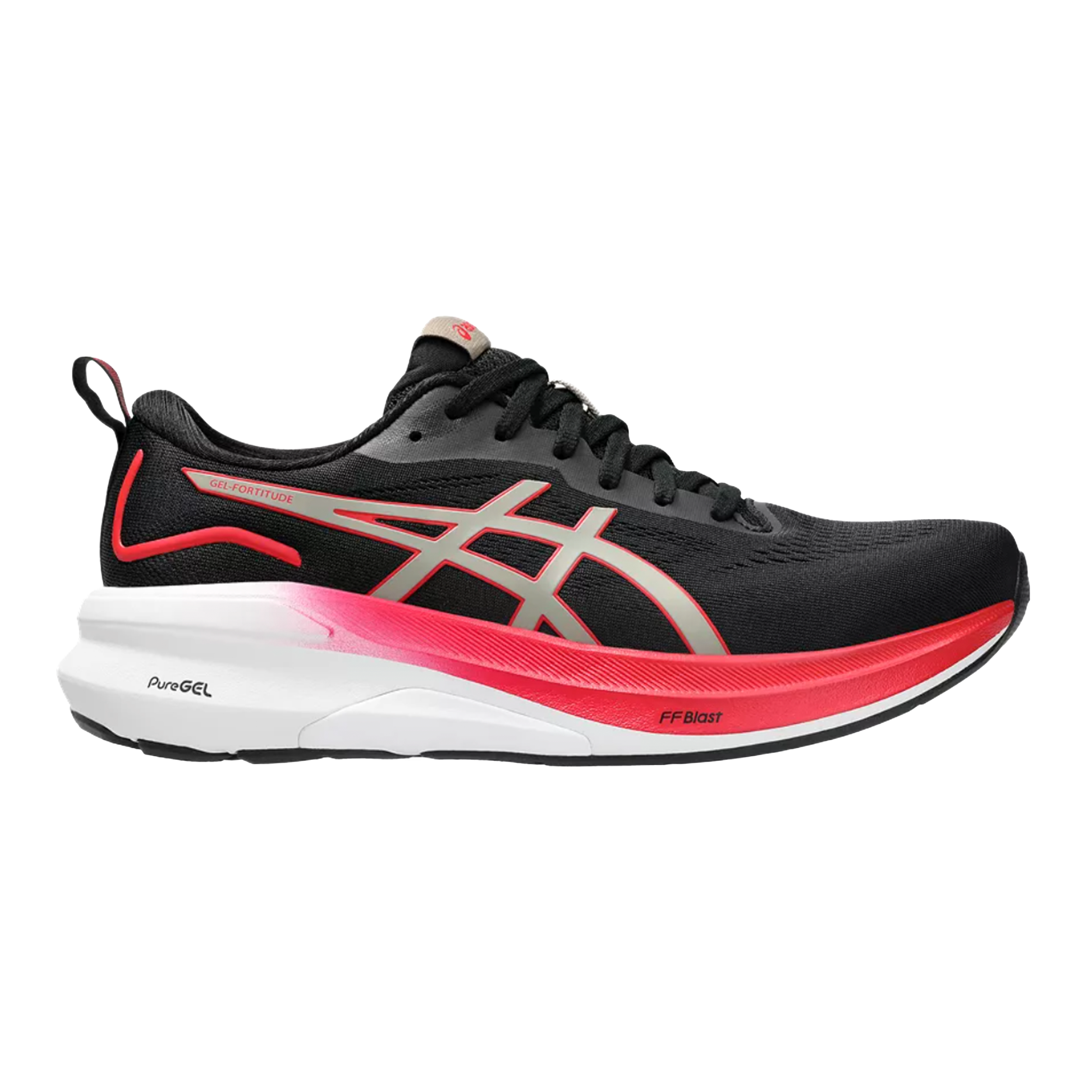 Asics 1012B781 Gel-Fortitude Women Black/Speed Red
