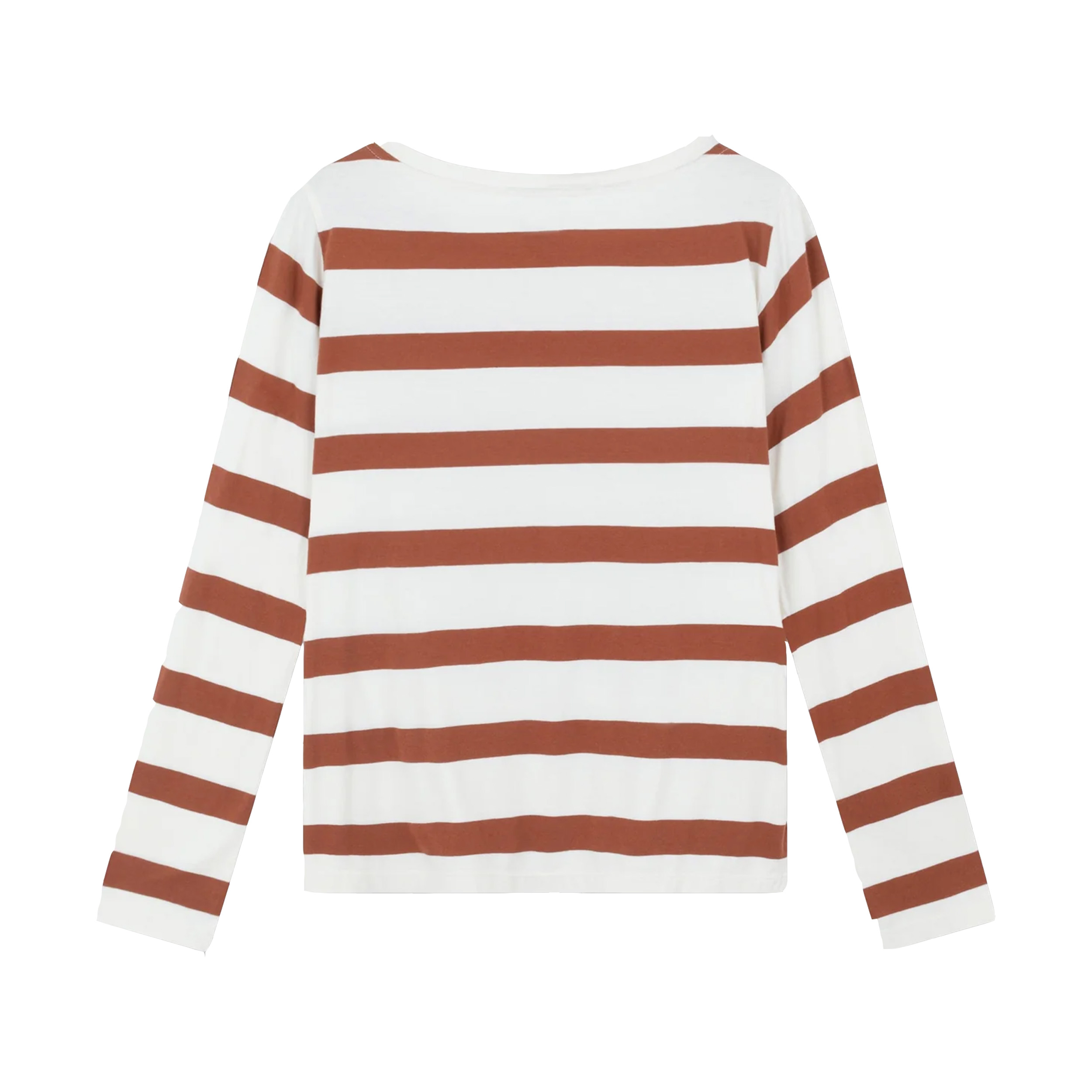 10DAYS Longsleeve Tee Stripe Ecru/Saddle