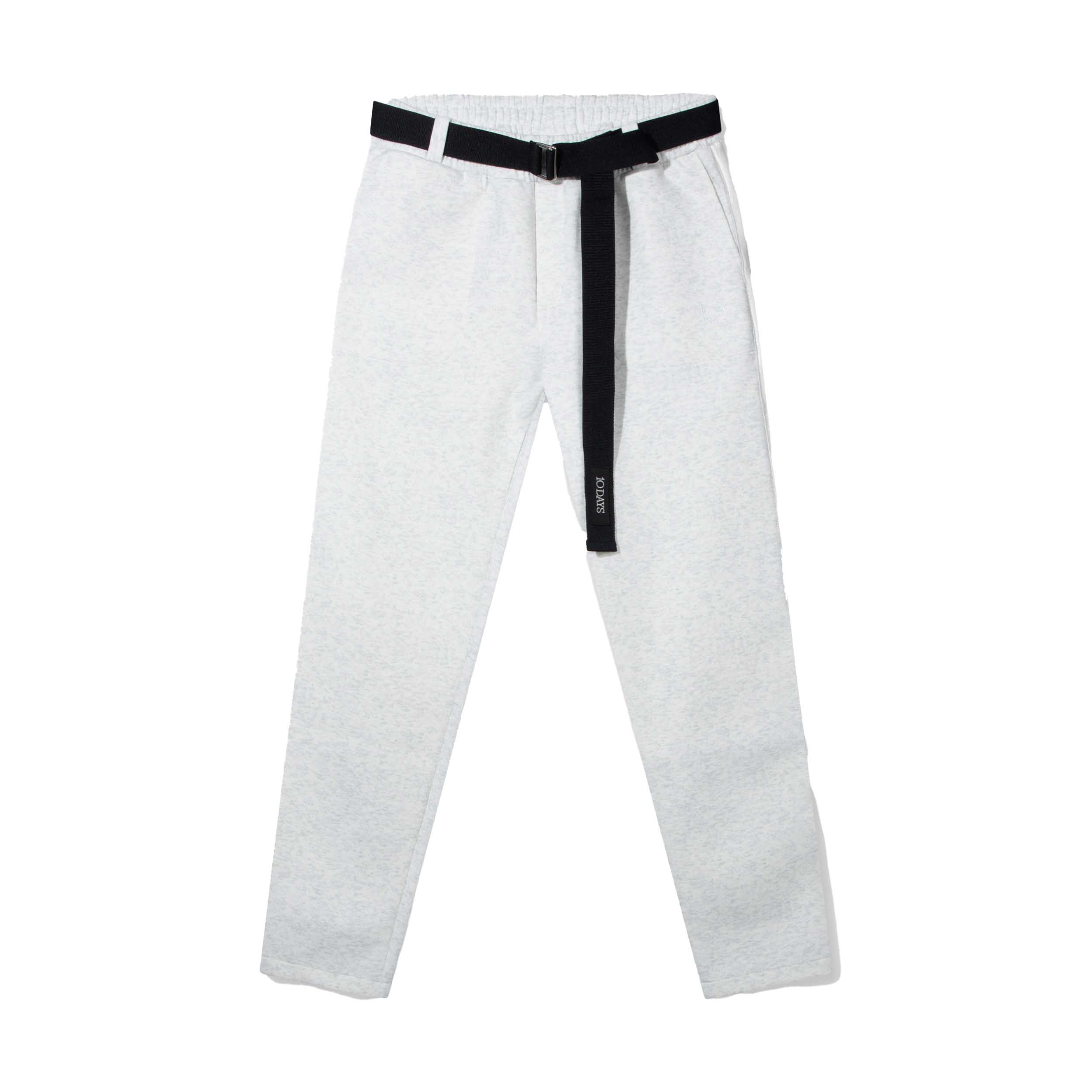 10DAYS 20-045-5201 Broek Belted Neoprene White Melee