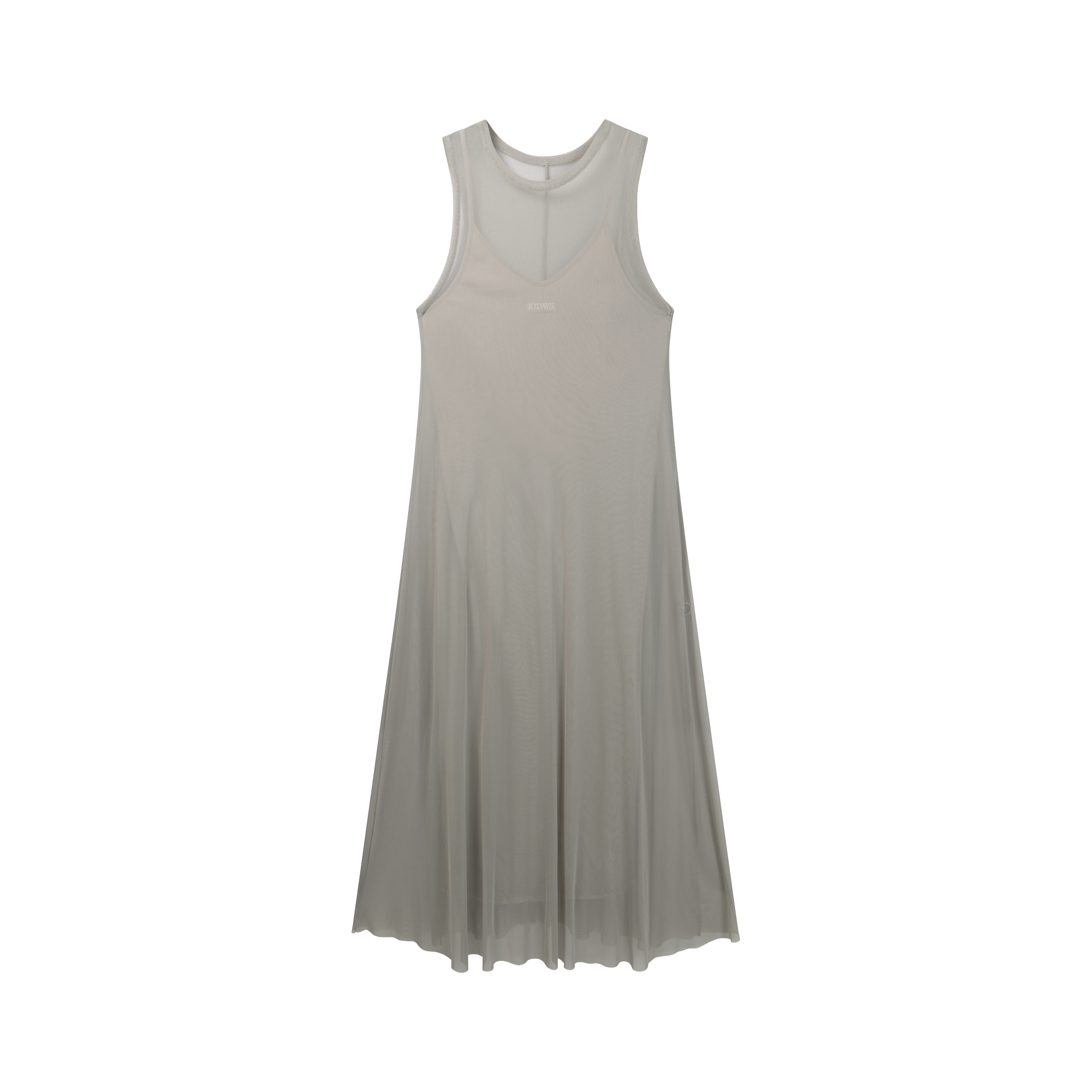 10DAYS 20-301-6203 Jurk Mesh Fog
