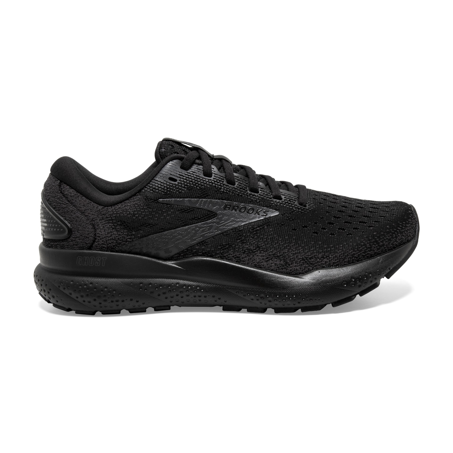 Brooks 110418 Ghost 16 Men Black/Black/Ebony Wide