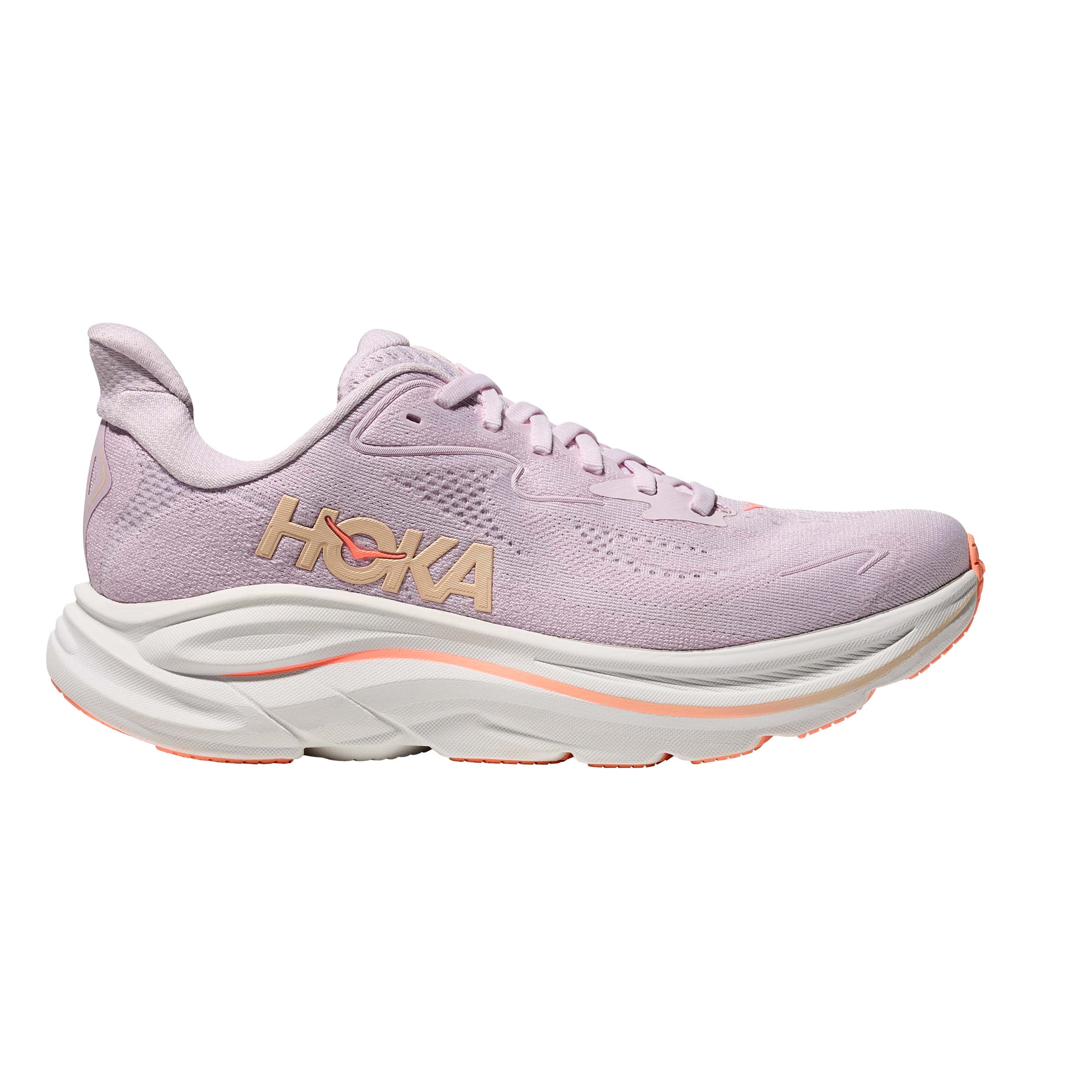 Hoka 1162031 Clifton 10 Women Lilac Cream/Tangerine Glow