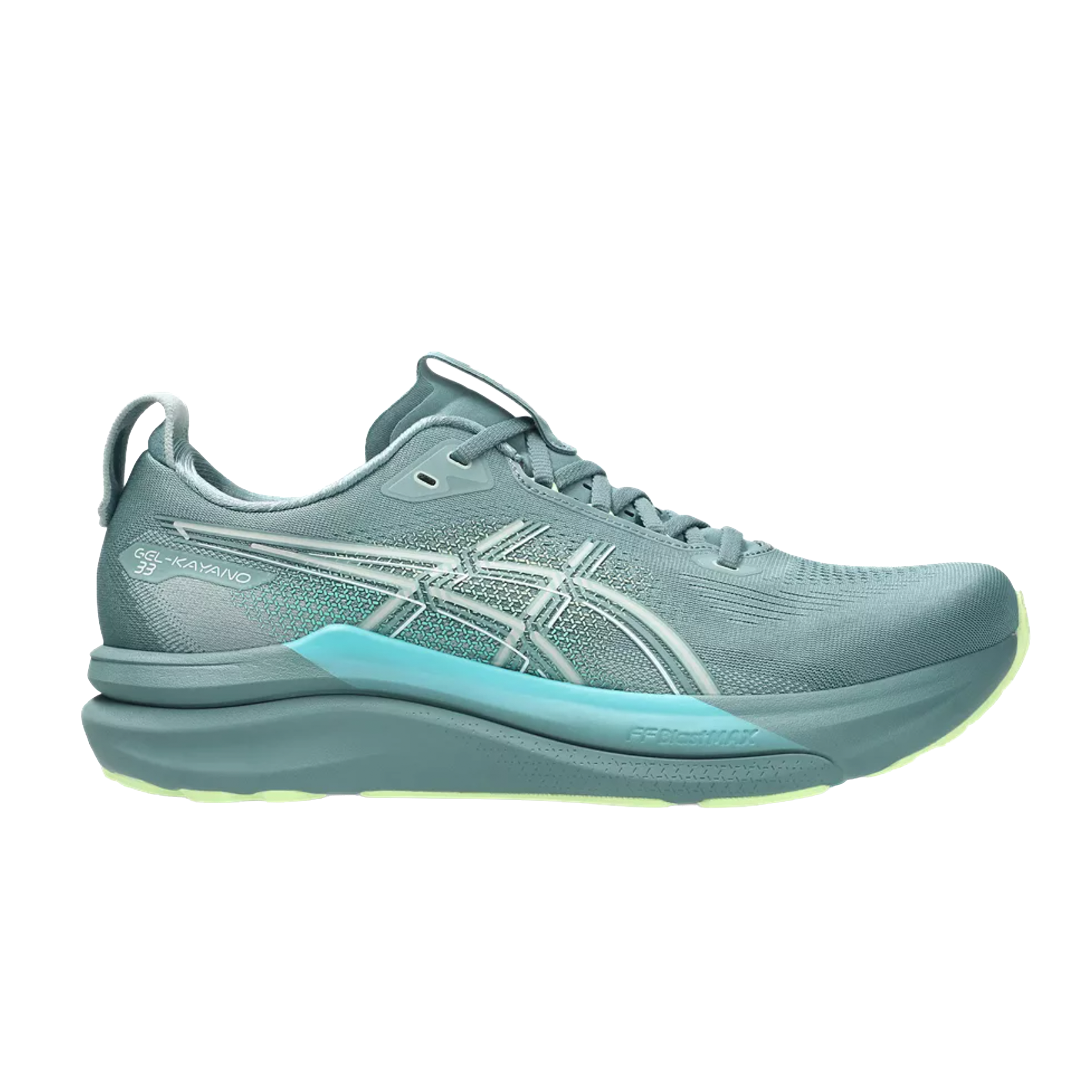 Asics 1011C167 Gel-Kayano 33 Men Foggy Teal/Illuminate Yellow
