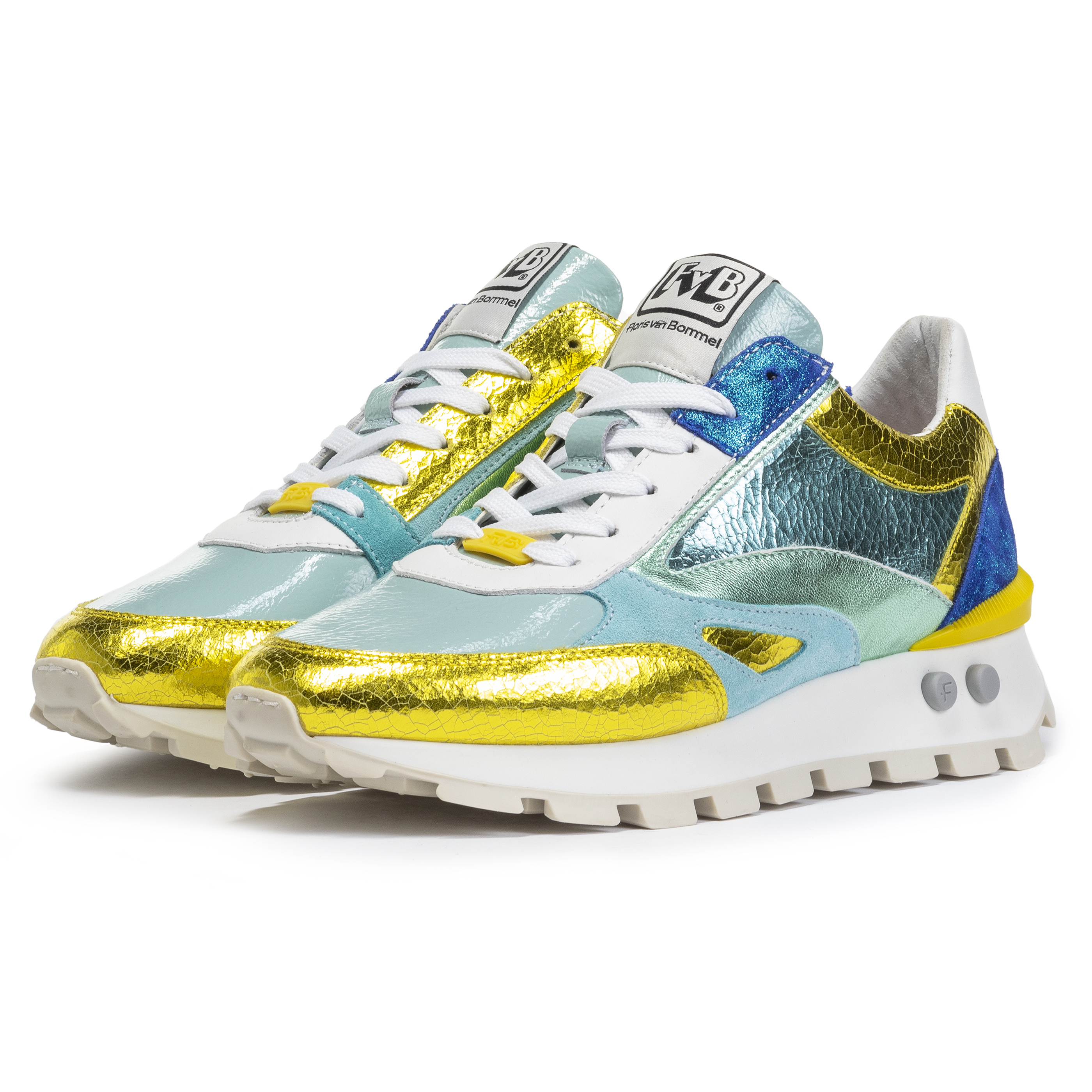 Floris van Bommel SFW-10097 Sneaker Blokki 02.06 Yellow G