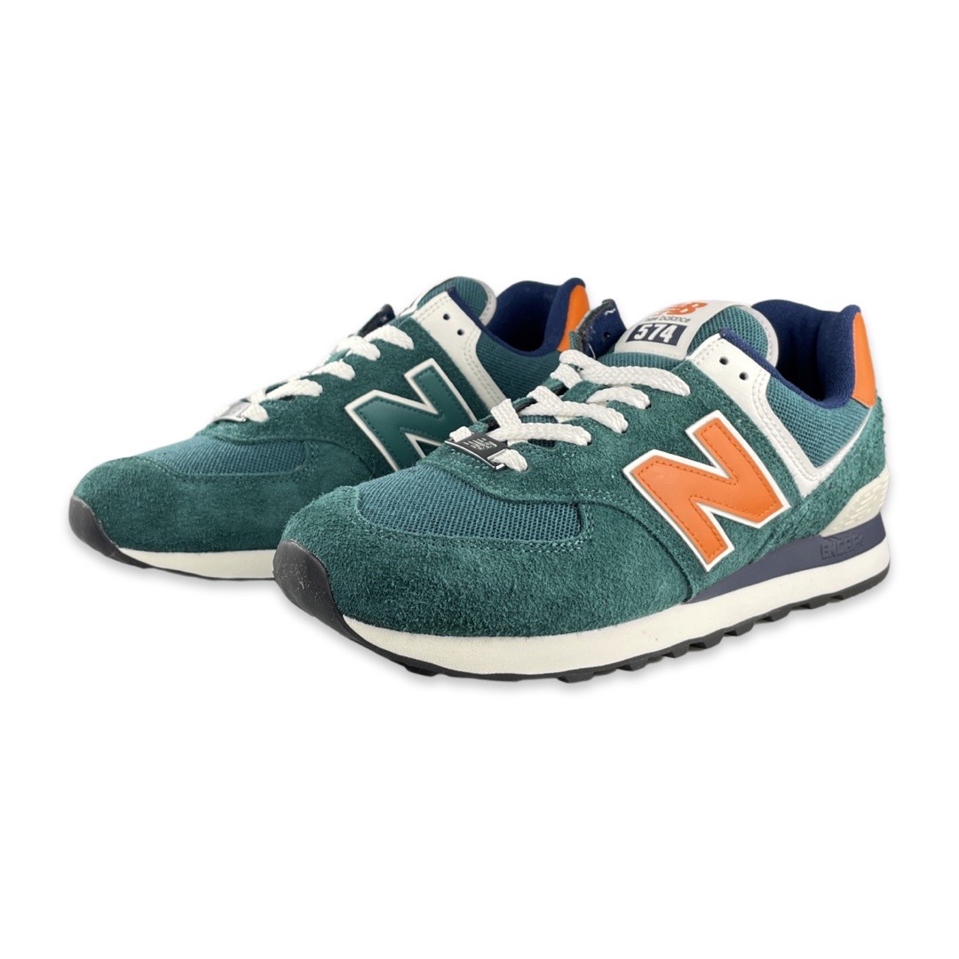 New Balance 574 Sneaker Brown/Light Green