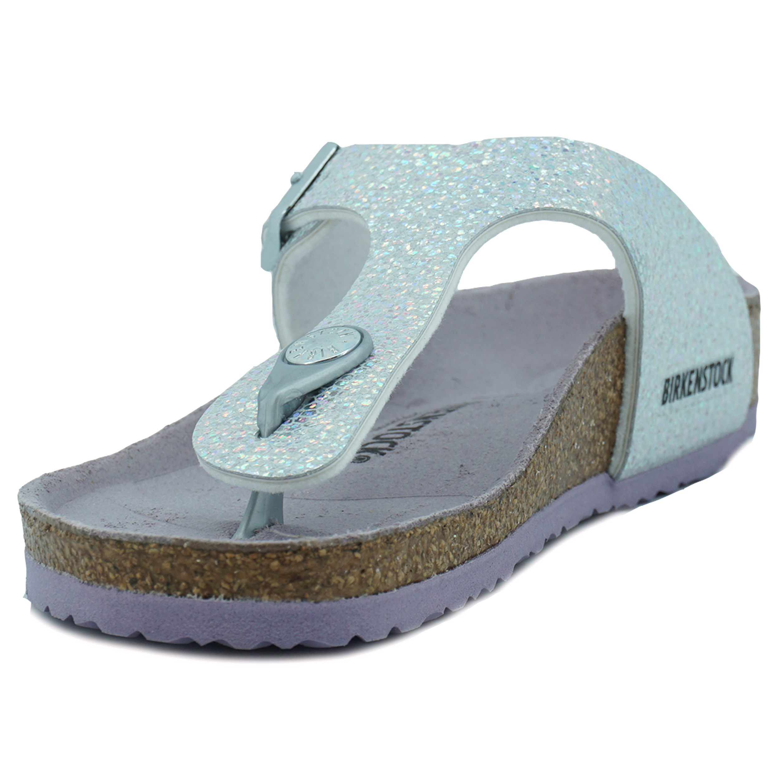 Birkenstock Gizeh MF Disco Ball Silver Lavender Smal