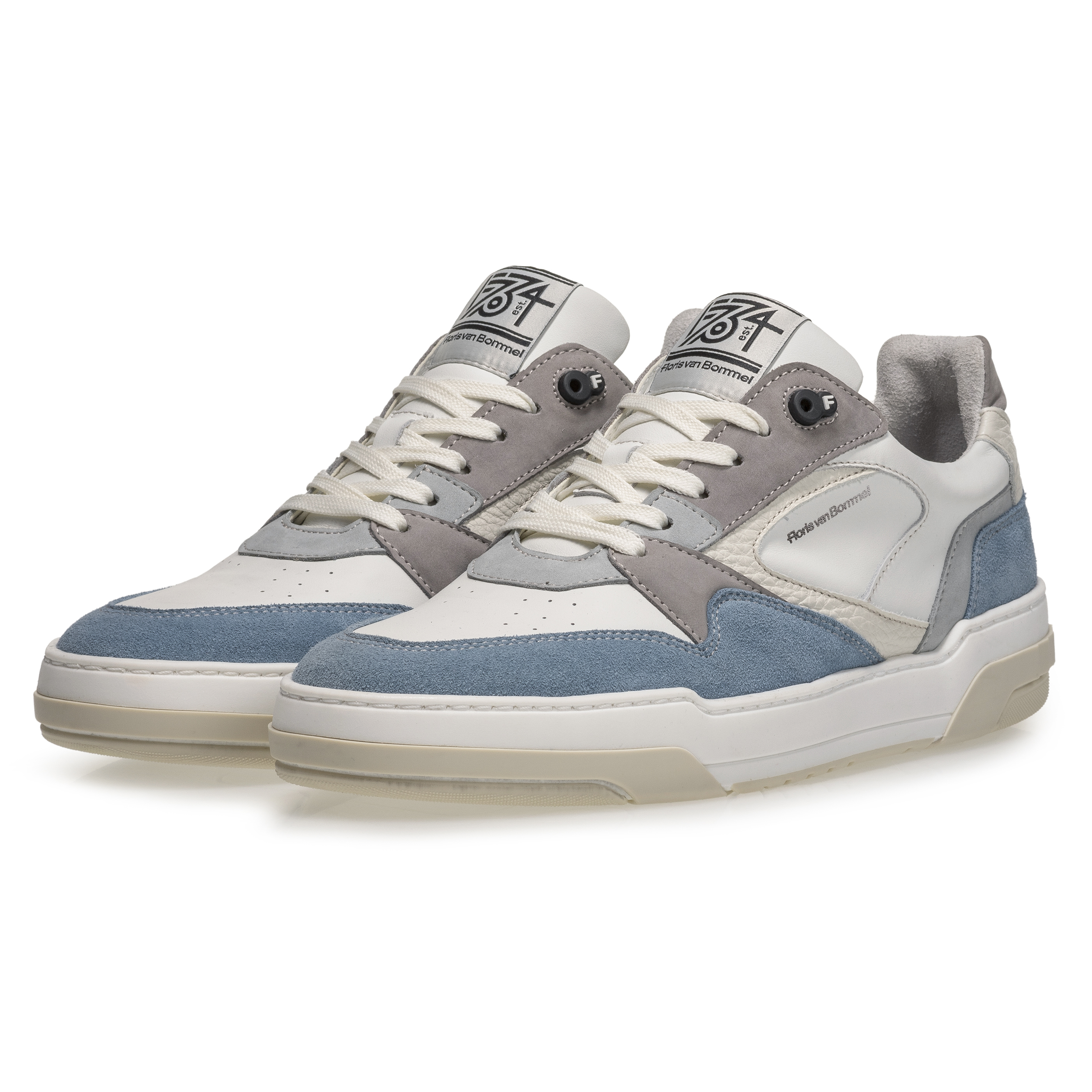 Floris van Bommel SFM-10201 Sneaker De Dunker 03.05 Light Blue G